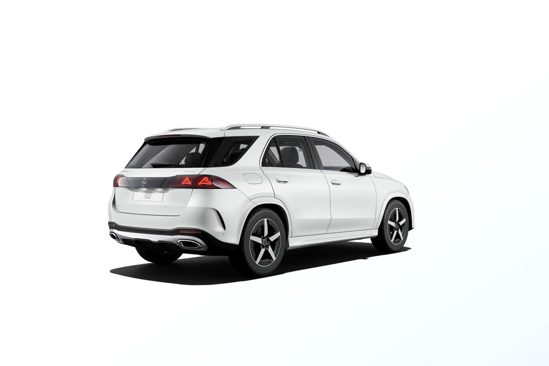 GLE (V167-fl2), Linie AMG, Metalická bílá opalite bright MANUFAKTUR, rear