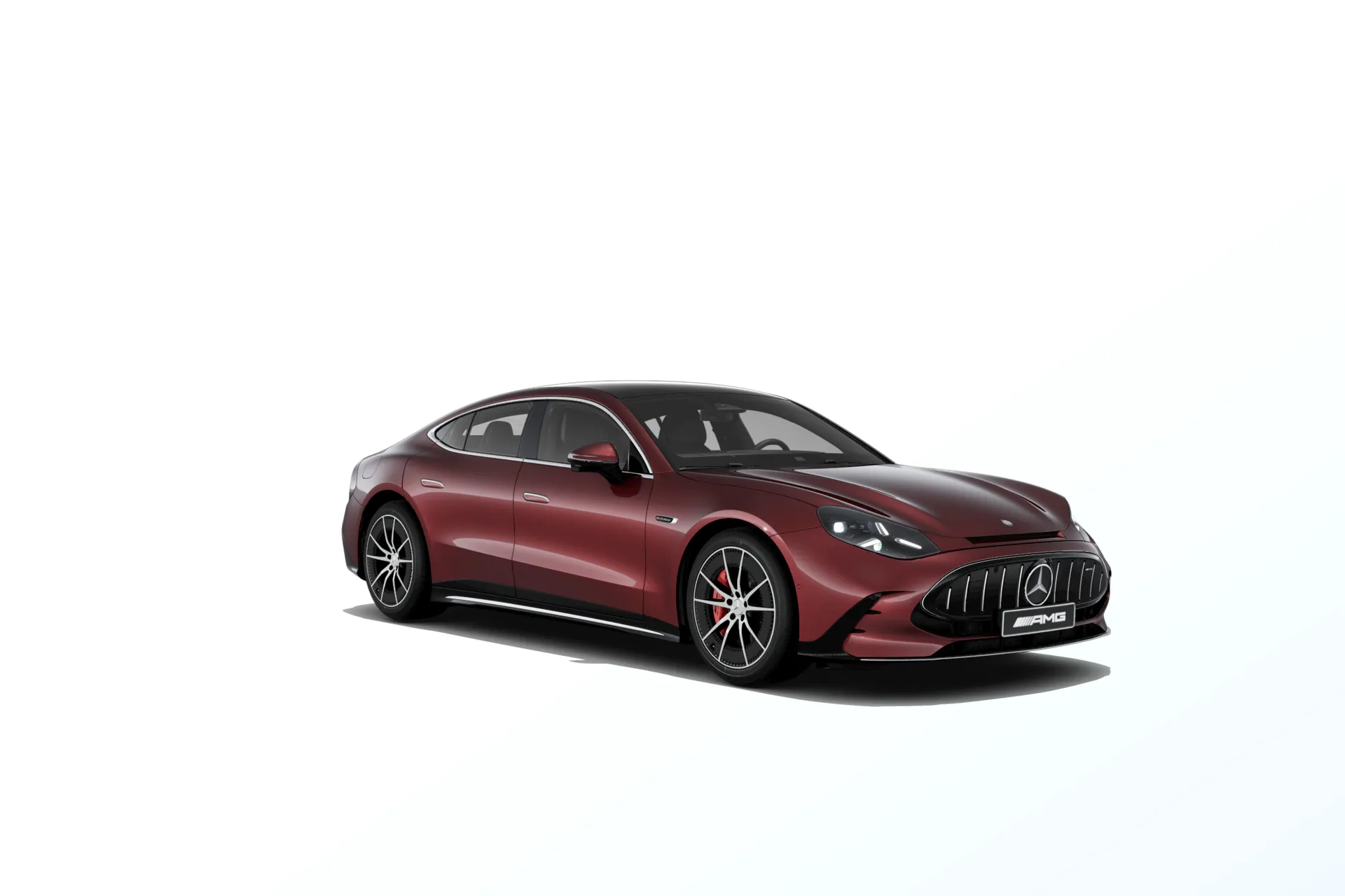 Mercedes-AMG GT čtyřdveřové kupé (C590), Základní provedení, Metalická červená carneol MANUFAKTUR exclusive, front