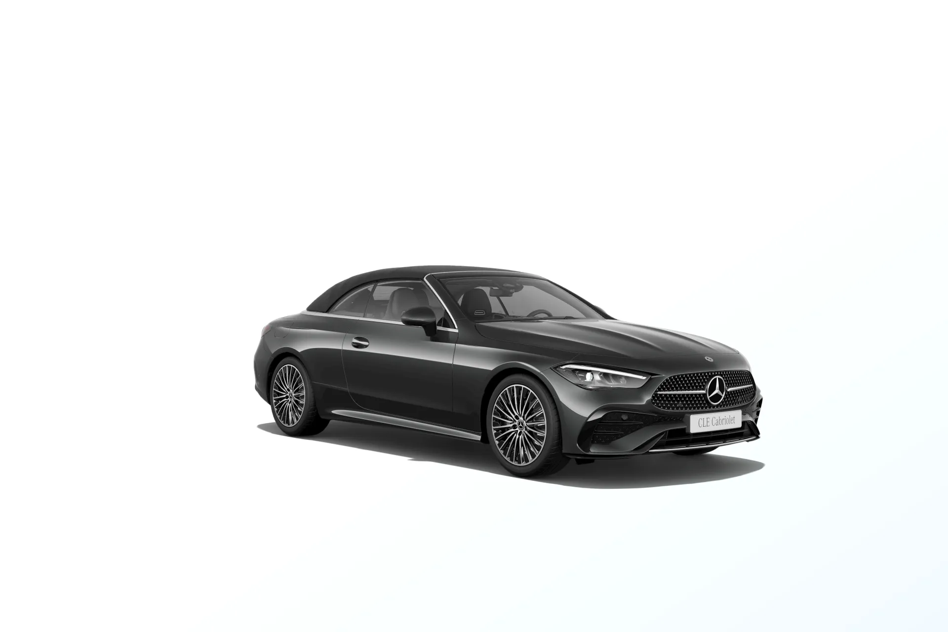 CLE kabriolet (A236), Linie AMG exteriér, Metalická šedá graphite, front
