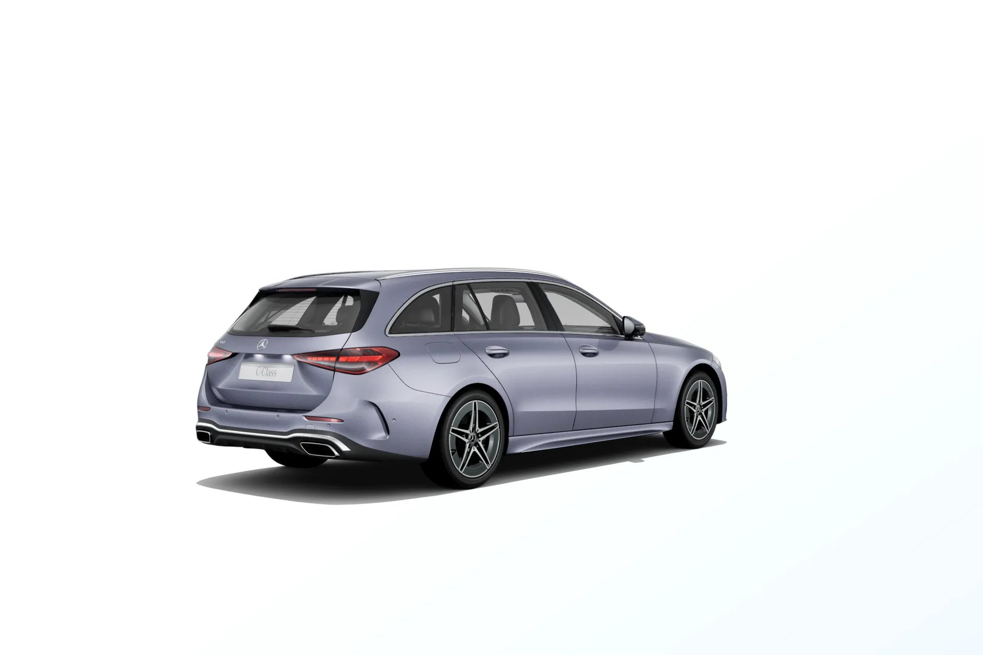 Třída C kombi (S206-fl), Linie AMG, Metalická stříbrná Lavender, rear