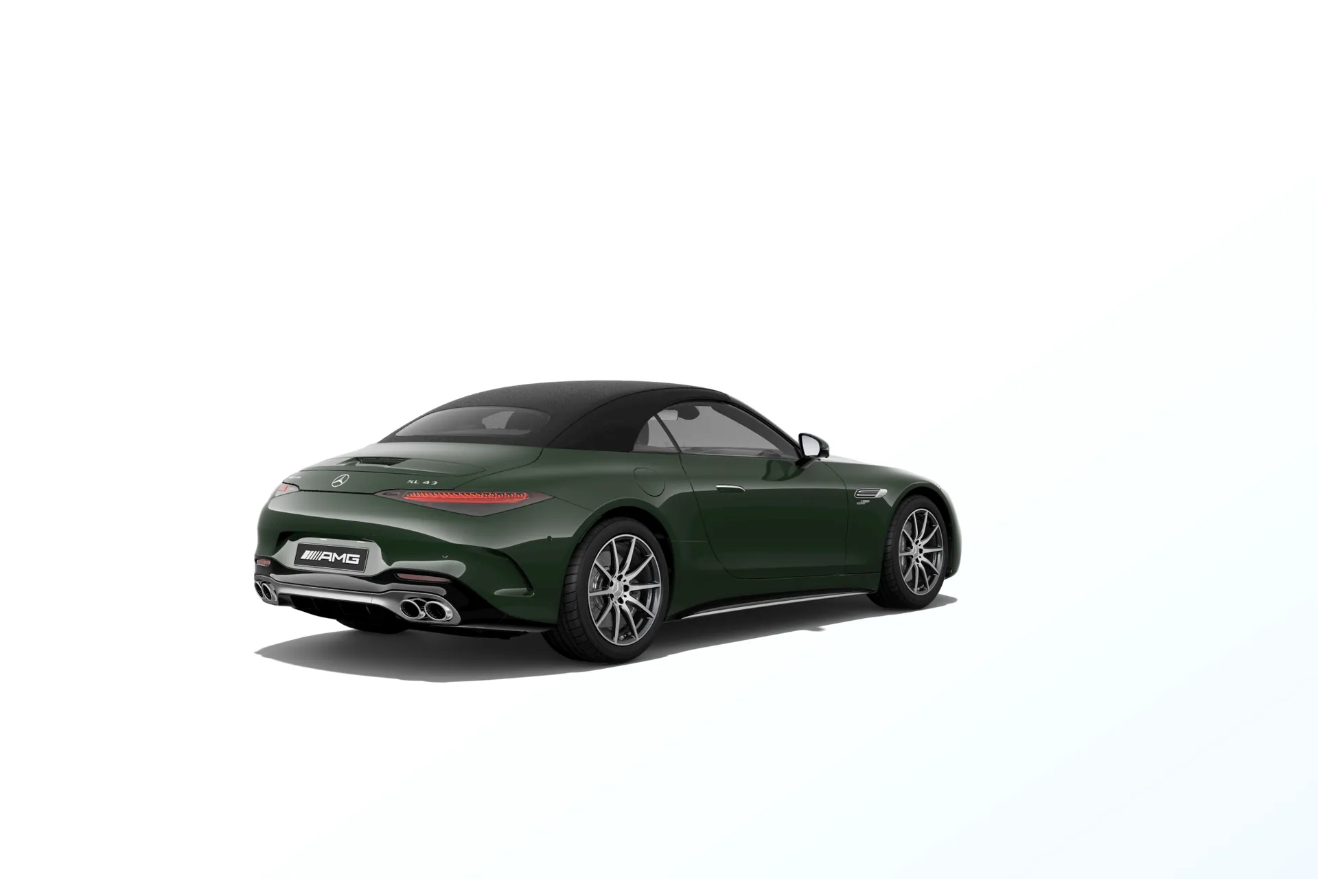 Mercedes-AMG SL Roadster (R232), Sada AMG Aerodynamics, Nemetalická tmavě zelená olive MANUFAKTUR exclusive, rear