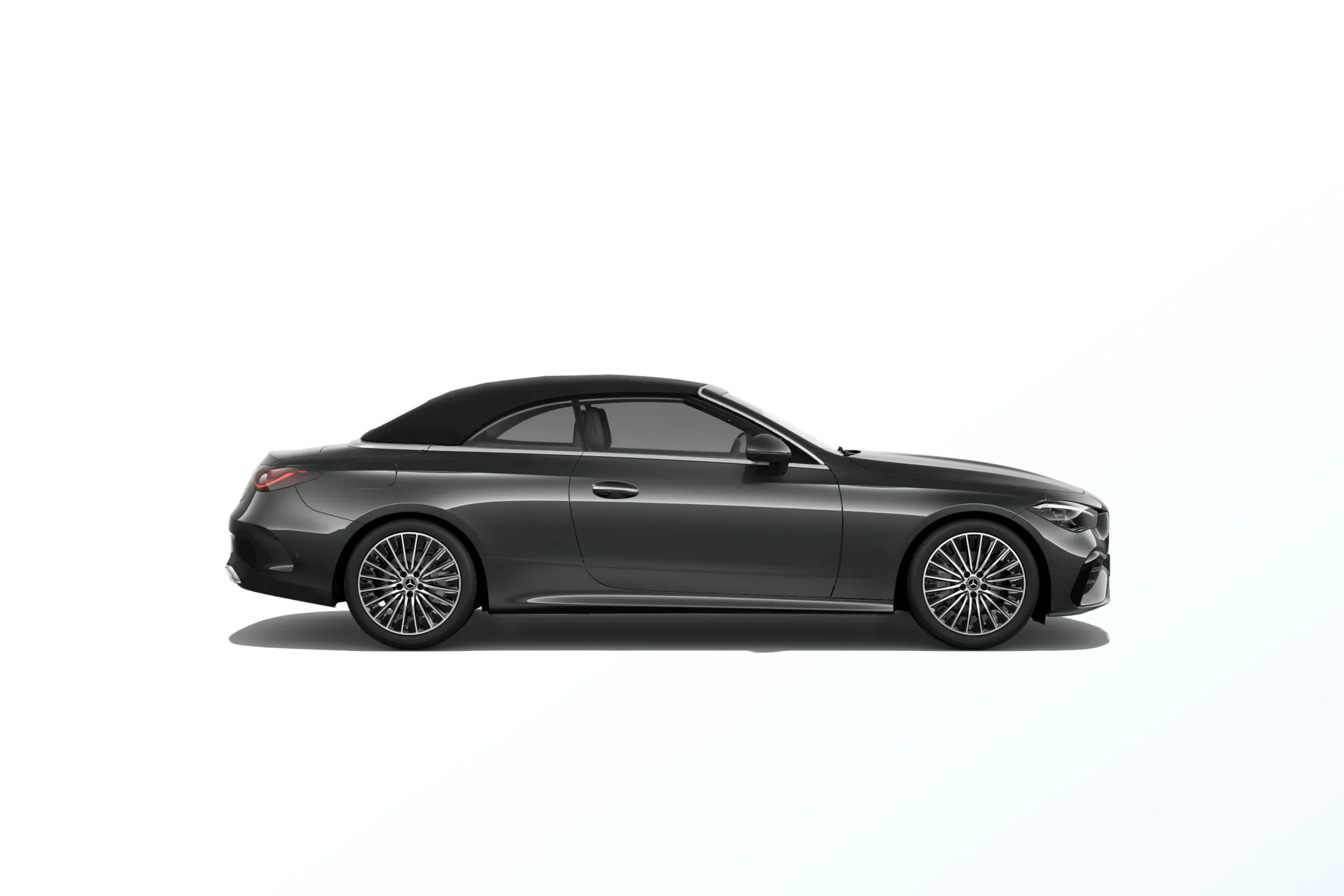 CLE kabriolet (A236), Linie AMG exteriér, Metalická šedá graphite, side