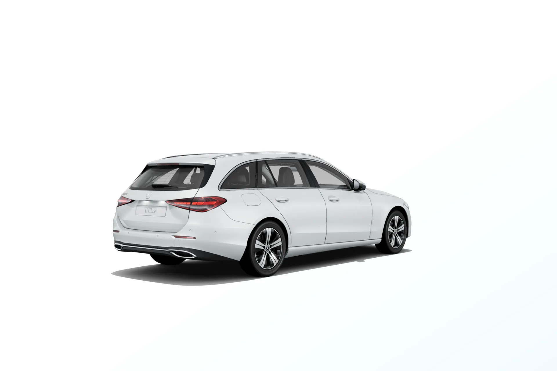 Třída C kombi (S206-fl), Linie AVANTGARDE, Bílá opalite bright MANUFAKTUR, rear