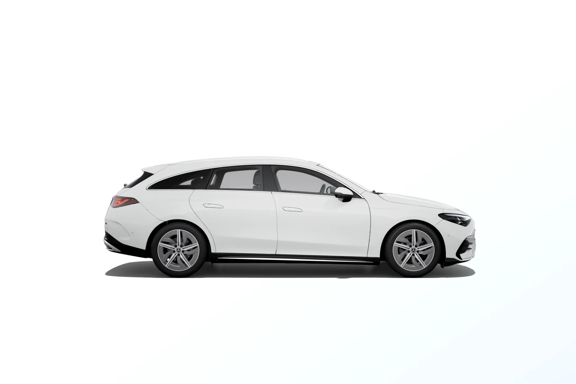 CLA Shooting Brake (X178), Linie AMG, Nemetalická bílá polar, side