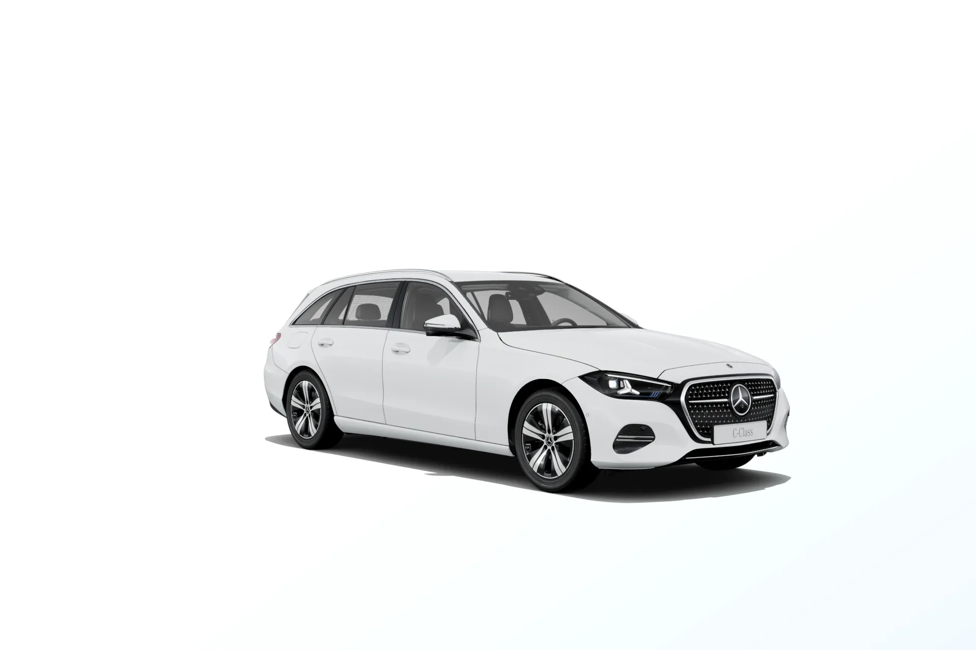 Třída C kombi (S206-fl), Linie AVANTGARDE, Nemetalická bílá polar, front