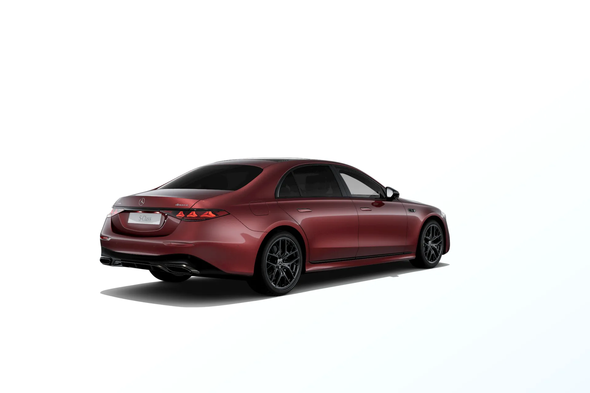 Třída S prodloužená limuzína (V223-fl), Linie AMG Plus, Metalická červená carneol MANUFAKTUR exclusive, rear