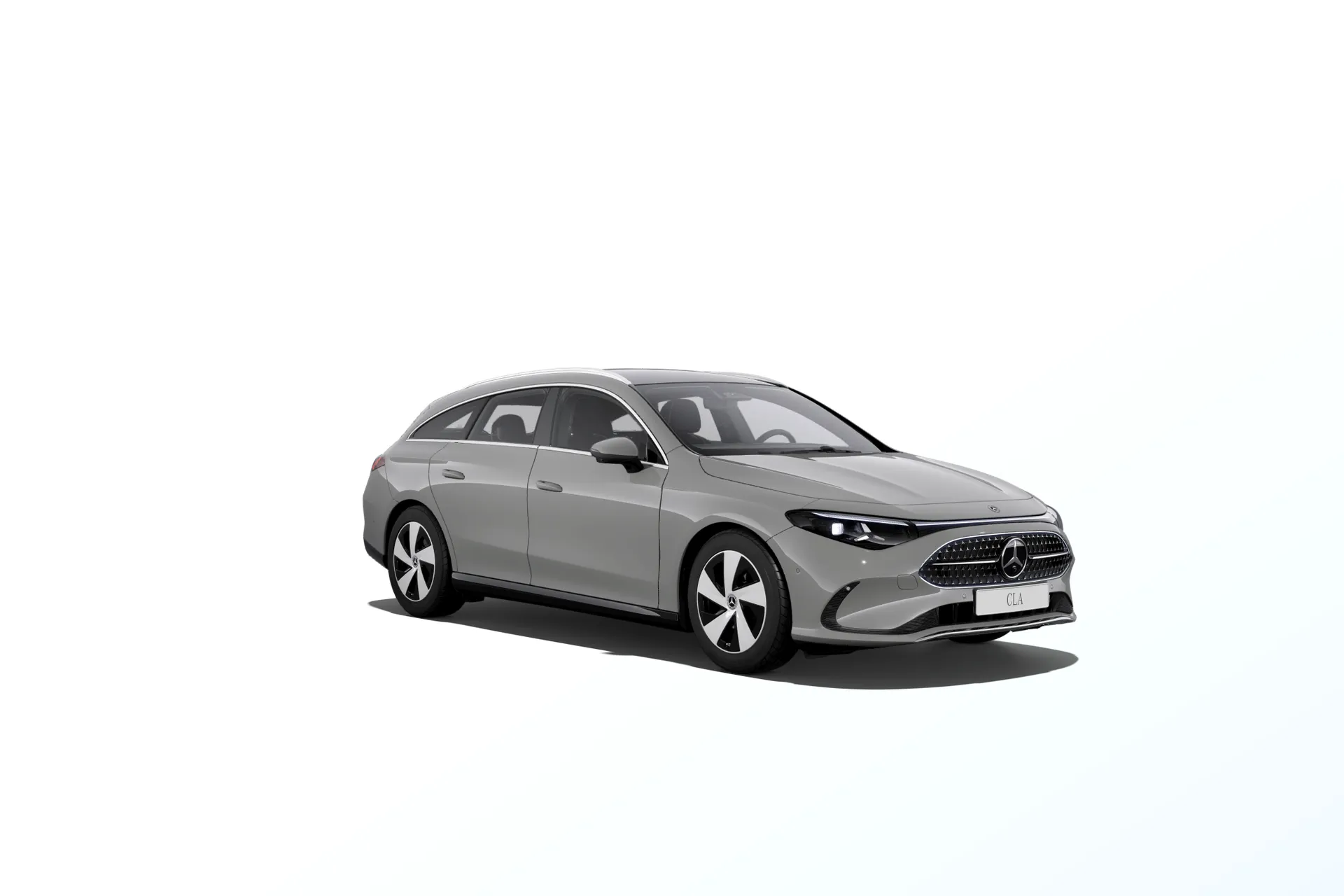 CLA Shooting Brake (X178), Linie Progressive, Nemetalická šedá alpine MANUFAKTUR, front