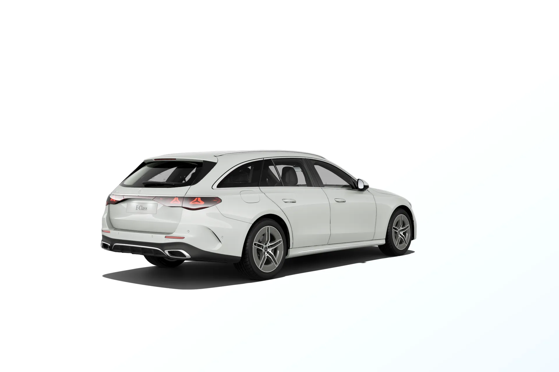 Třída E kombi (S214), Linie AMG exteriér, Bílá opalite bright MANUFAKTUR, rear