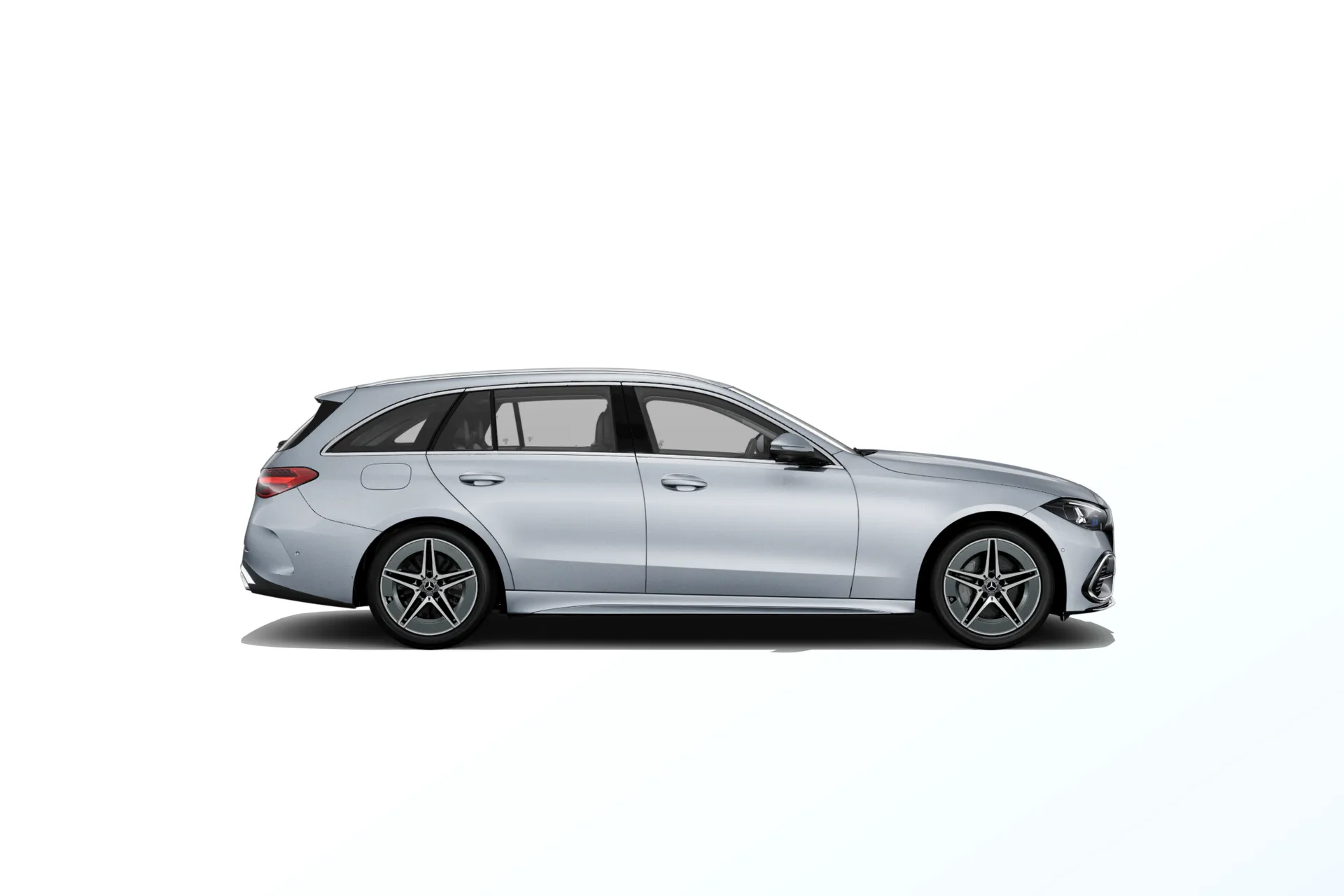 Třída C kombi (S206-fl), Linie AMG, Metalická stříbrná high-tech, side