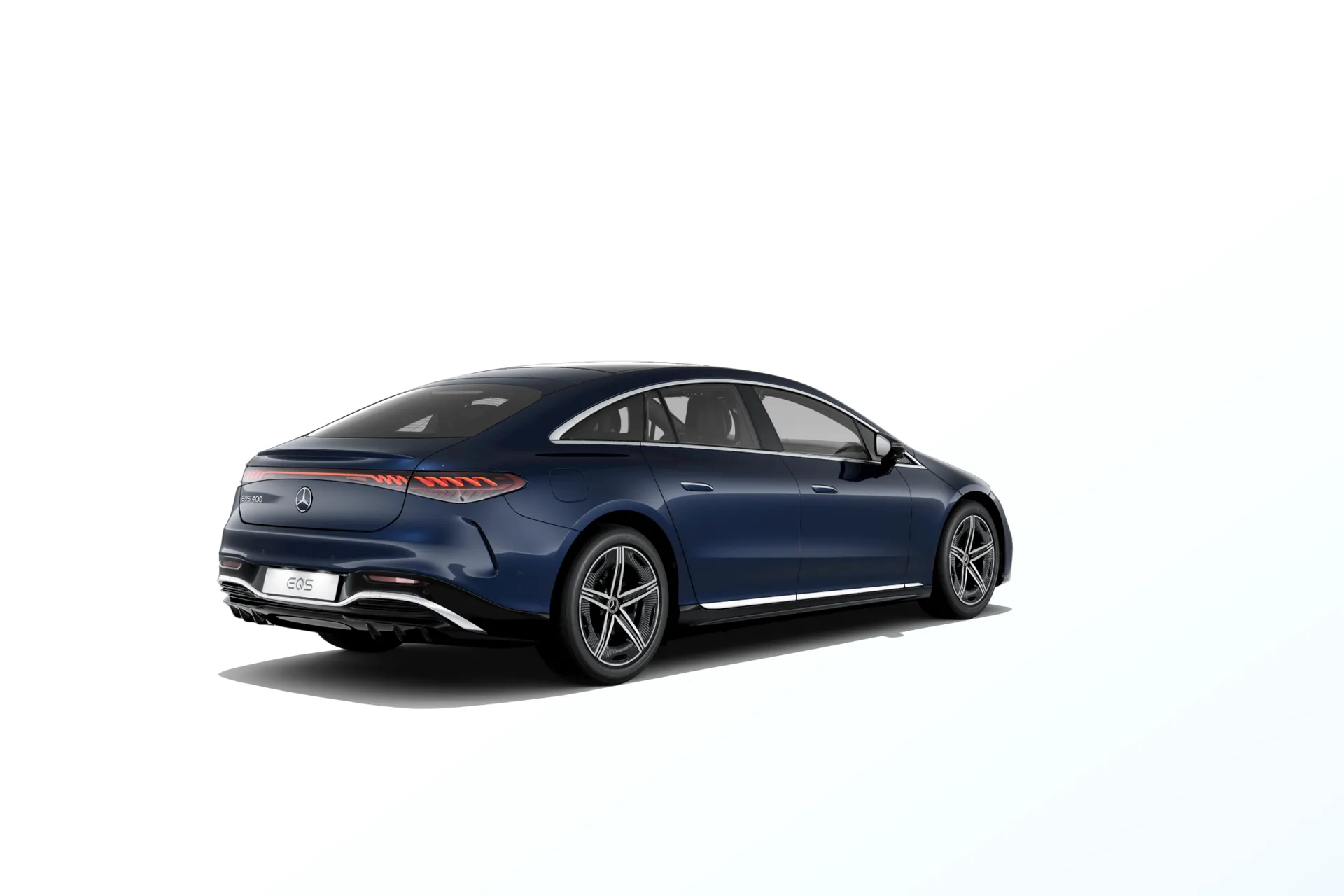 EQS sedan (V297-fl), Linie AMG exteriér, Metalická modrá nautic, rear
