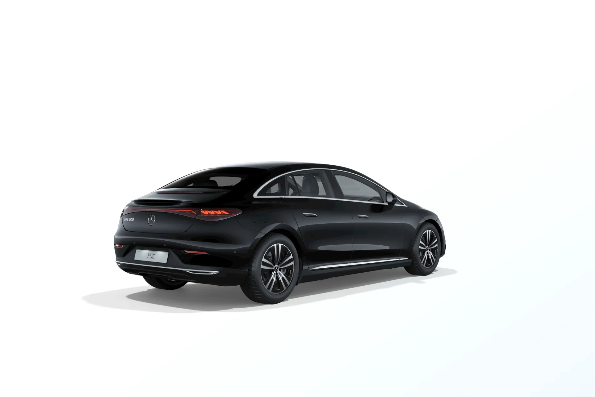 EQE sedan (V295), Linie Electric Art interiér, Metalická černá obsidian, rear