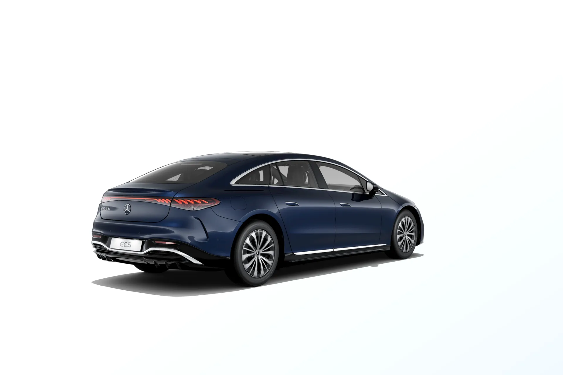 EQS sedan (V297-fl), Linie Electric Art exteriér, Metalická modrá nautic, rear