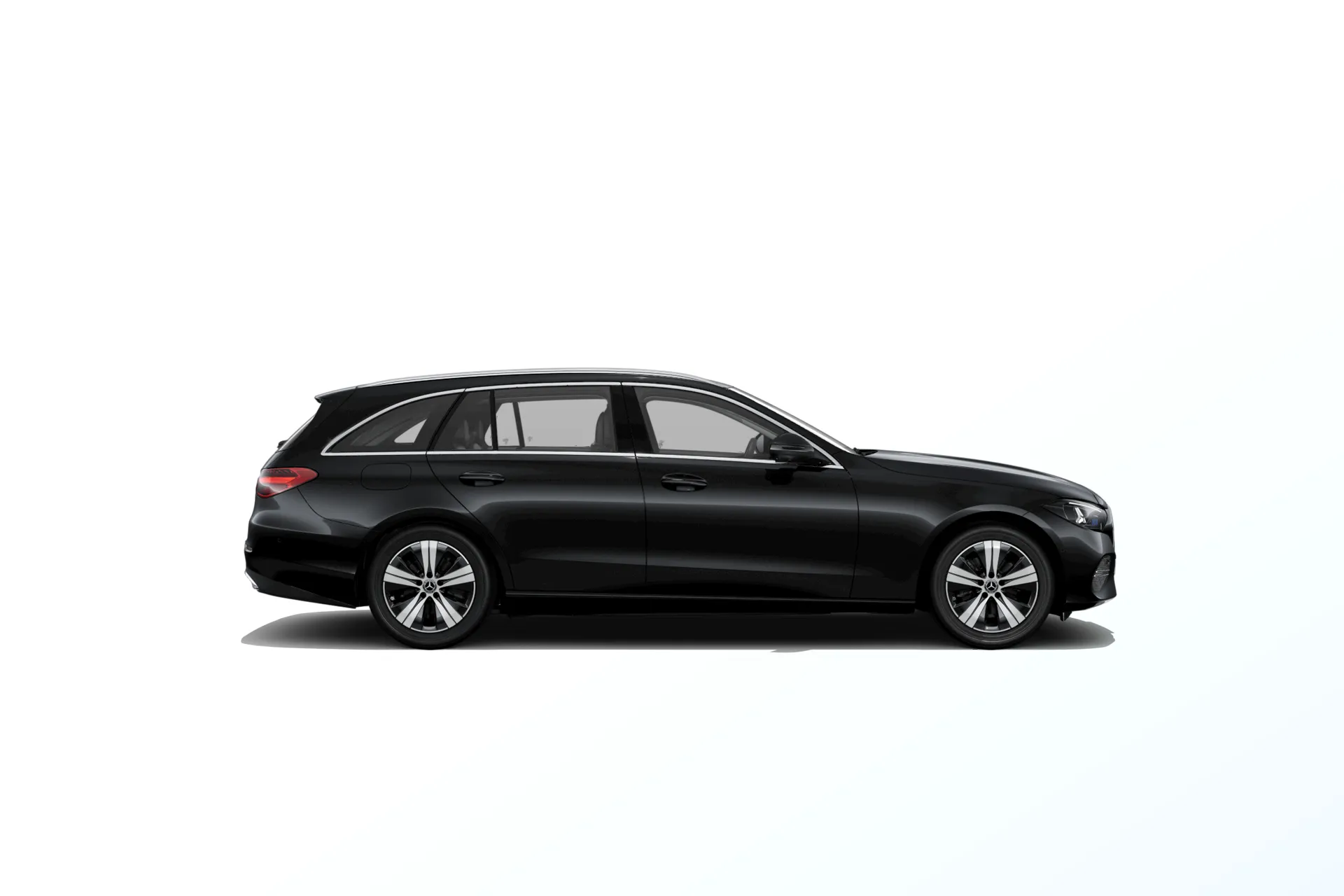 Třída C kombi (S206-fl), Linie AVANTGARDE, Metalická černá obsidian, side