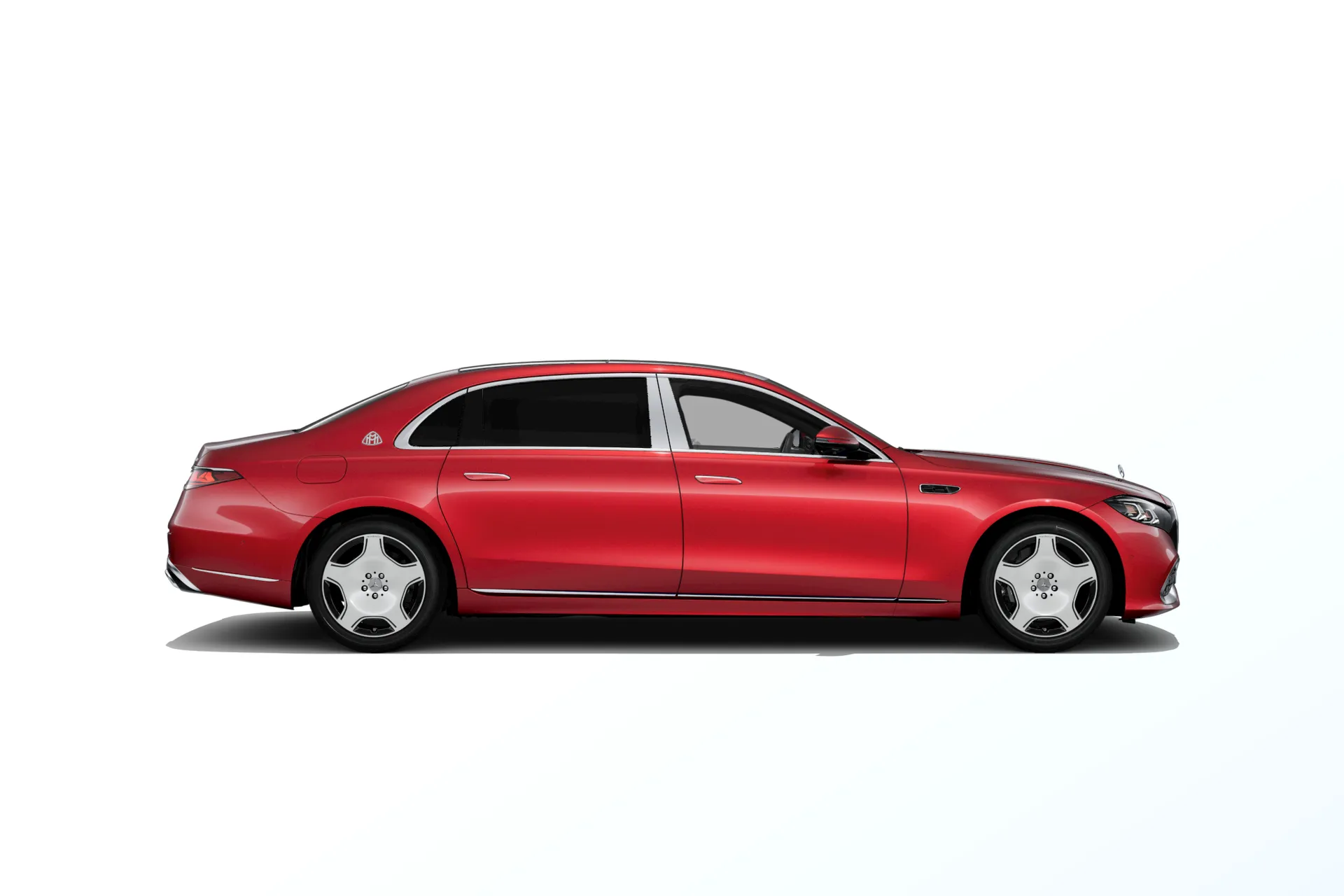 Mercedes-Maybach Třída S (Z223-fl), Sada Exclusive, Metalická červená hyacinth MANUFAKTUR exclusive, side