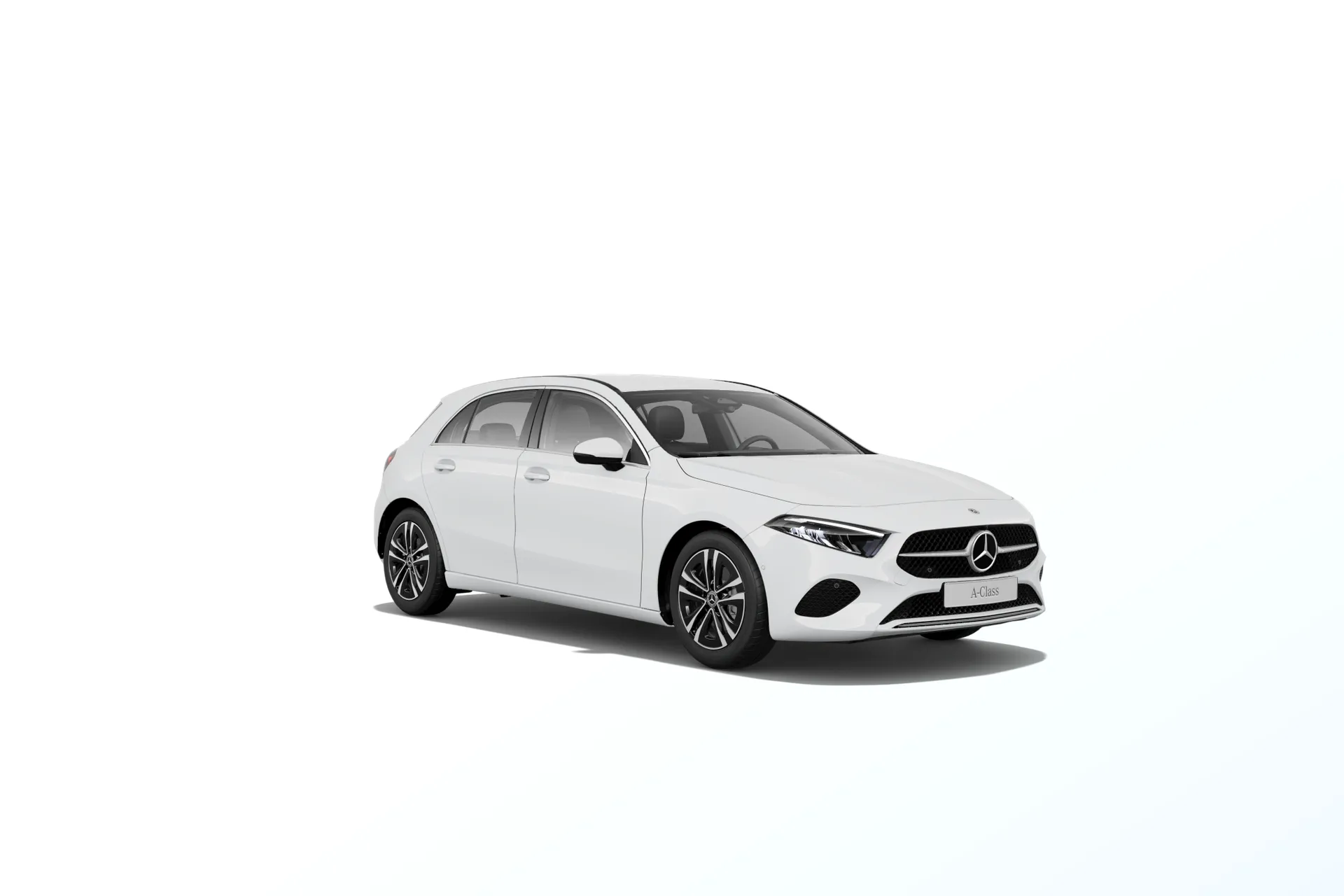 Třída A hatchback (W177-fl), Linie Progressive, Nemetalická bílá polar, front