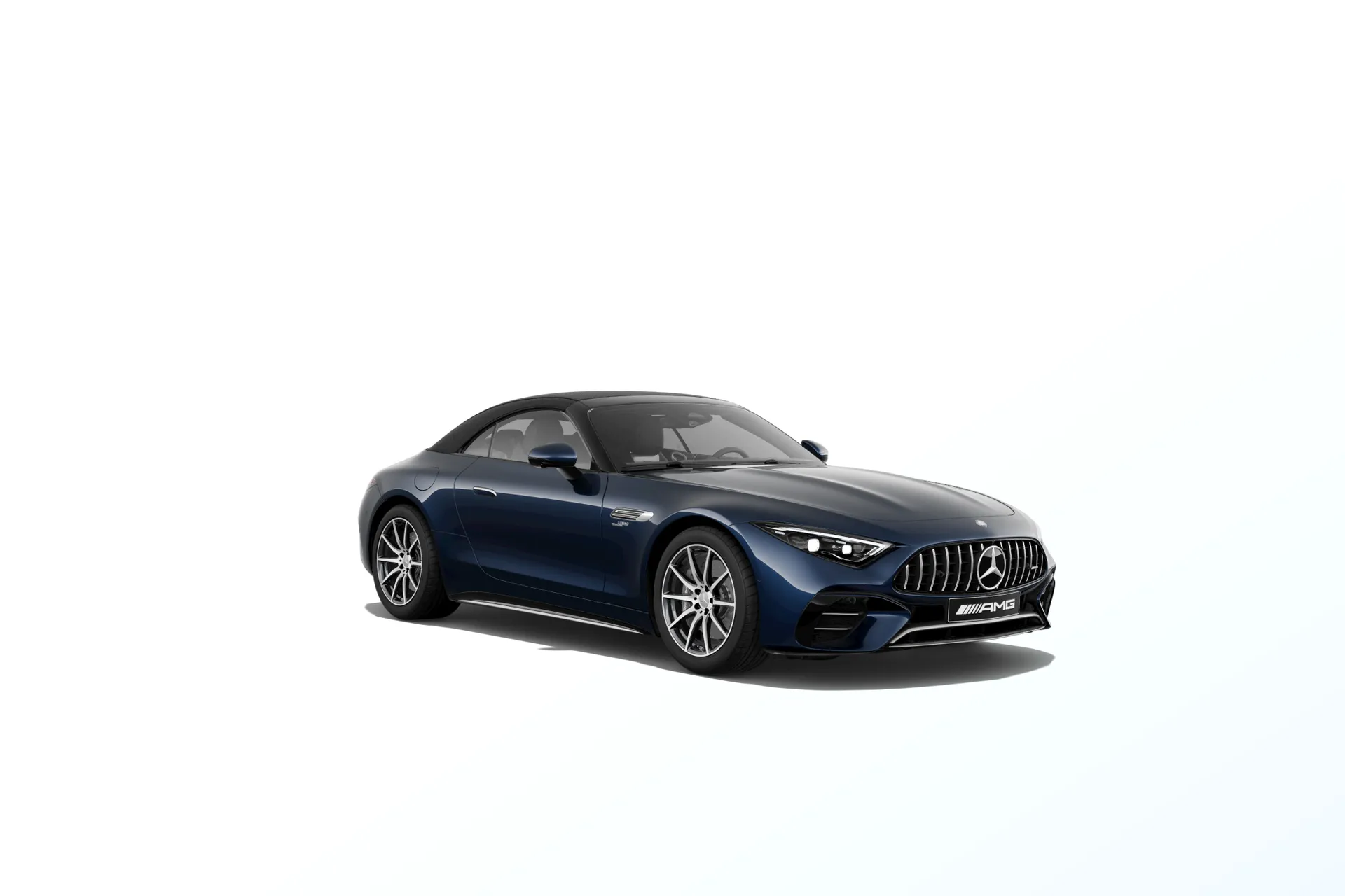 Mercedes-AMG SL Roadster (R232), Sada AMG Aerodynamics, Metalická modrá cavansite MANUFAKTUR exclusive, front