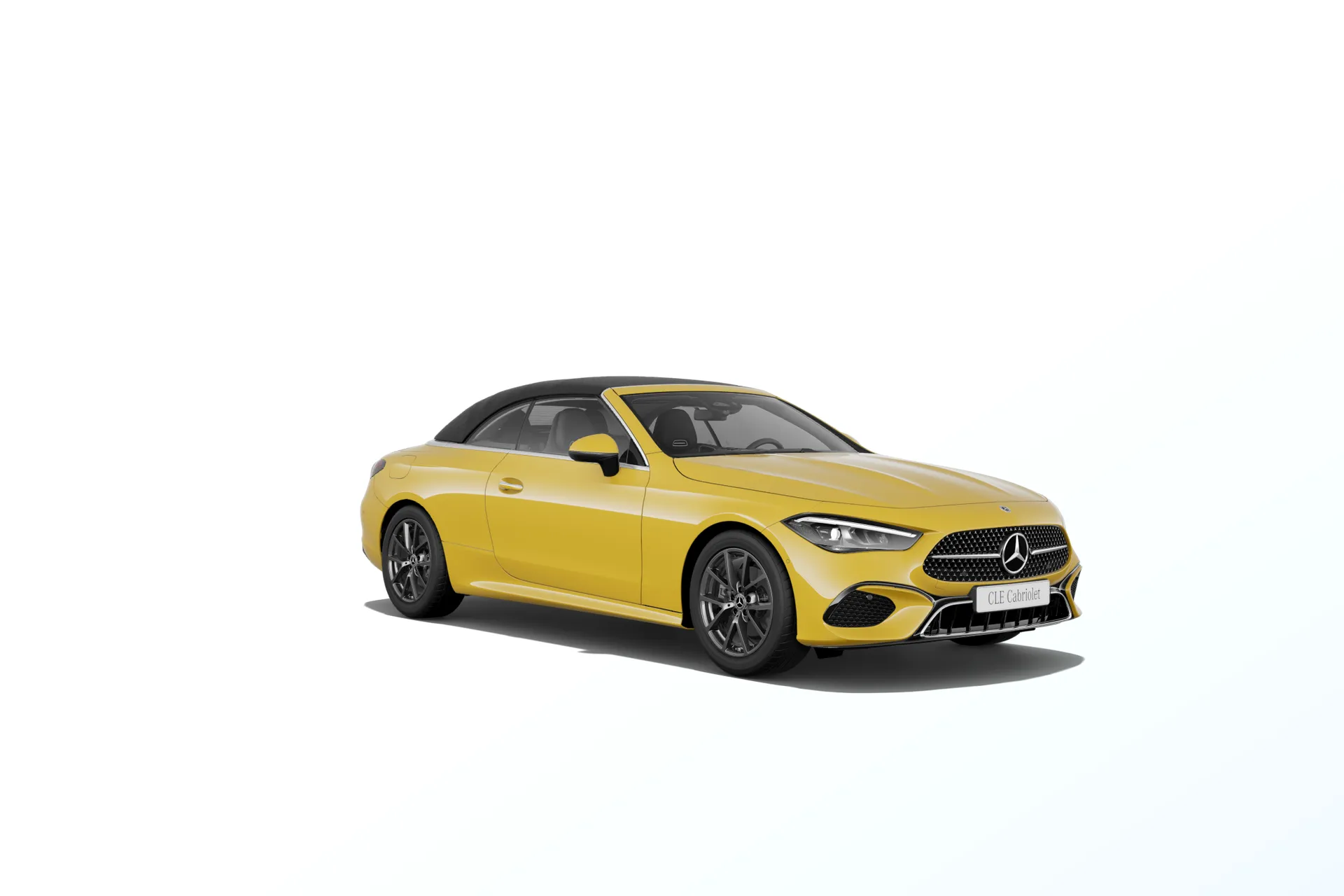 CLE kabriolet (A236), Linie AVANTGARDE exteriér, Nemetalická žlutá sun, front