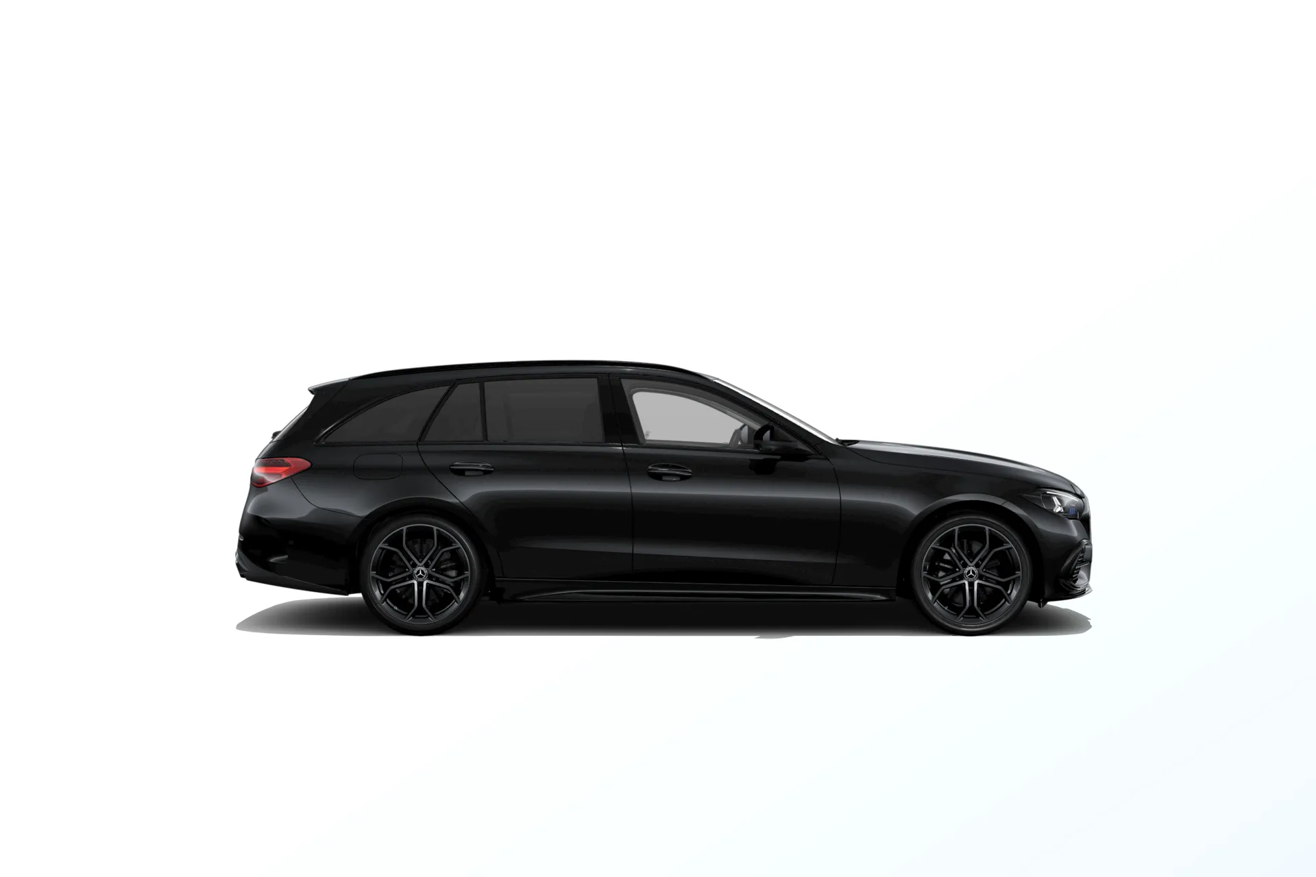 Třída C kombi (S206-fl), Linie AMG Plus, Metalická černá obsidian, side