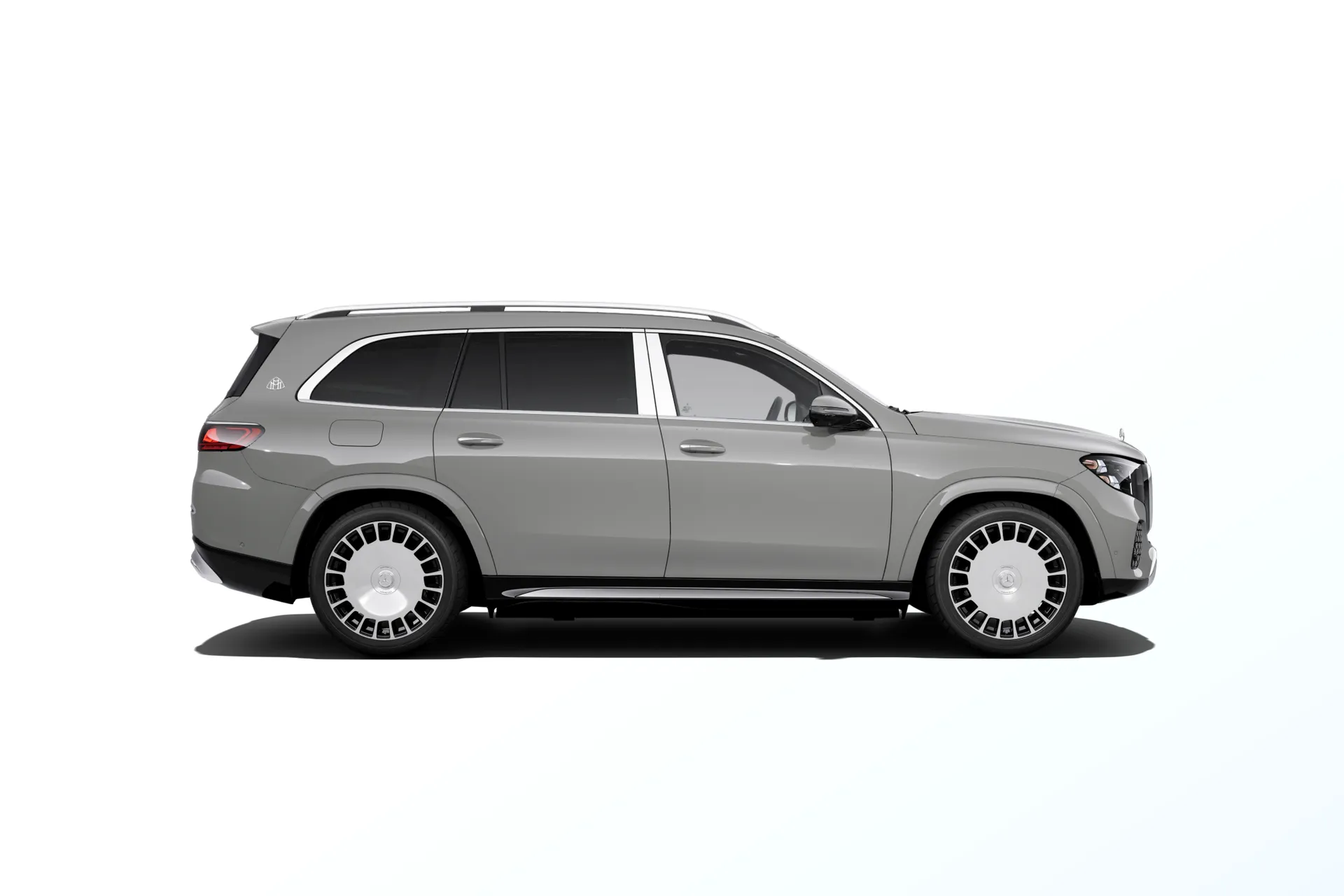 Mercedes-Maybach GLS (X167-fl2), Ozdobné výplně interiéru Exclusive, Nemetalická šedá alpine MANUFAKTUR, side