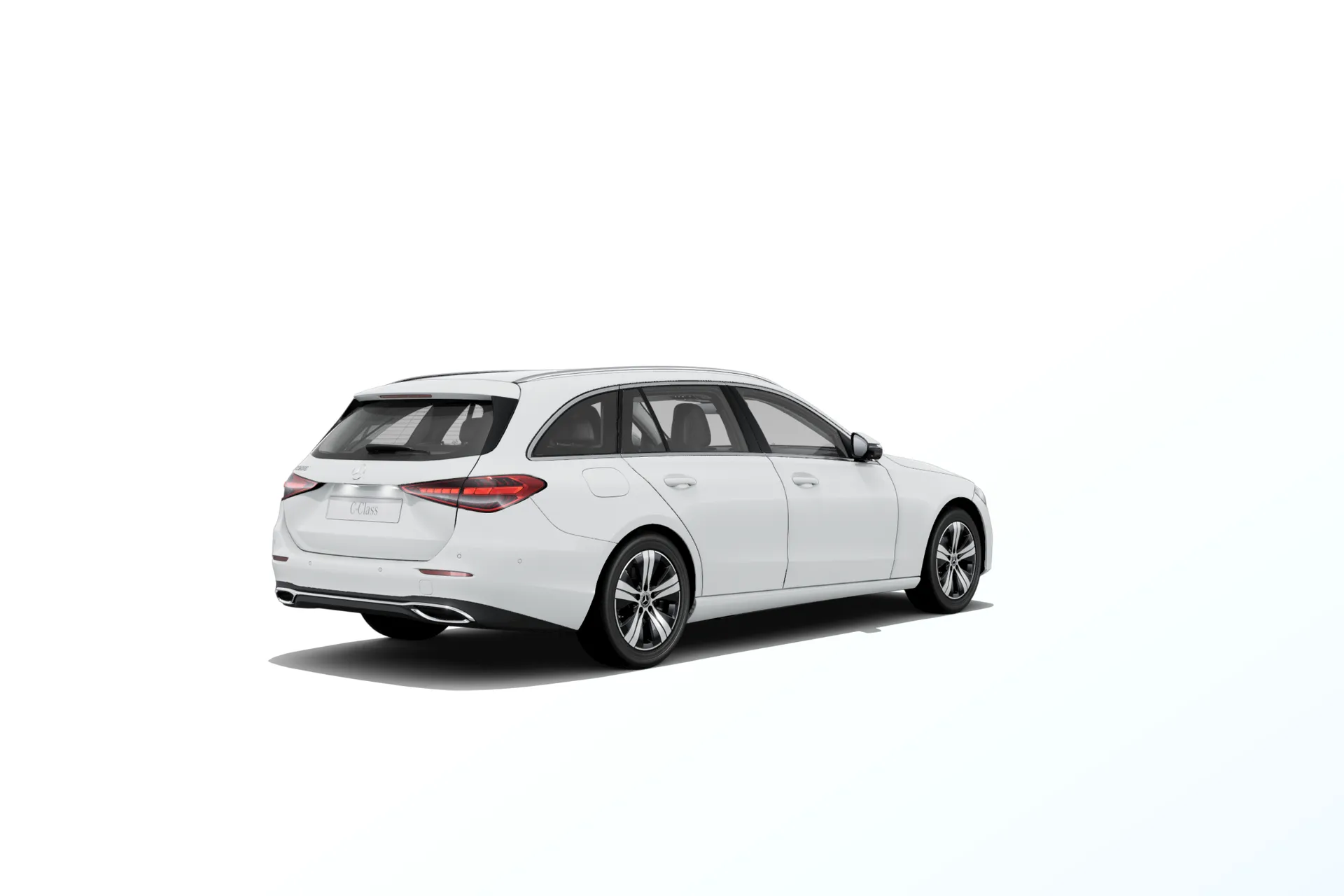 Třída C kombi (S206-fl), Linie AVANTGARDE, Nemetalická bílá polar, rear