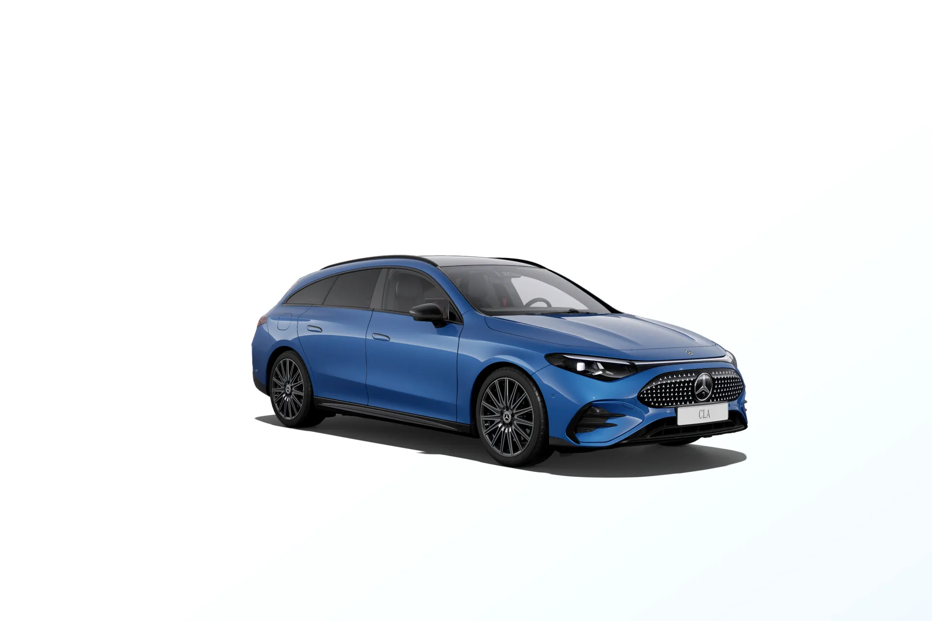 CLA Shooting Brake (X174), Linie AMG Plus, Metalická modrá clear, front