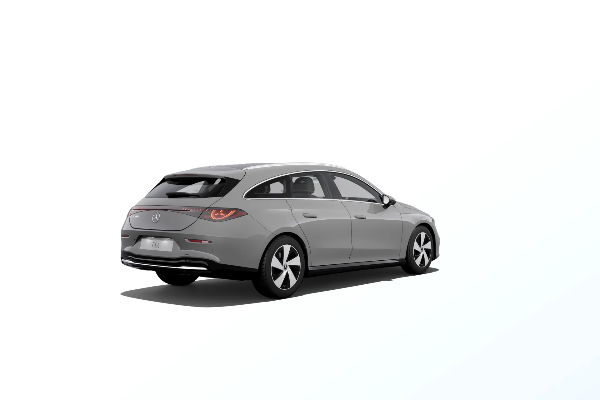 CLA Shooting Brake (X178), Linie Progressive, Nemetalická šedá alpine MANUFAKTUR, rear