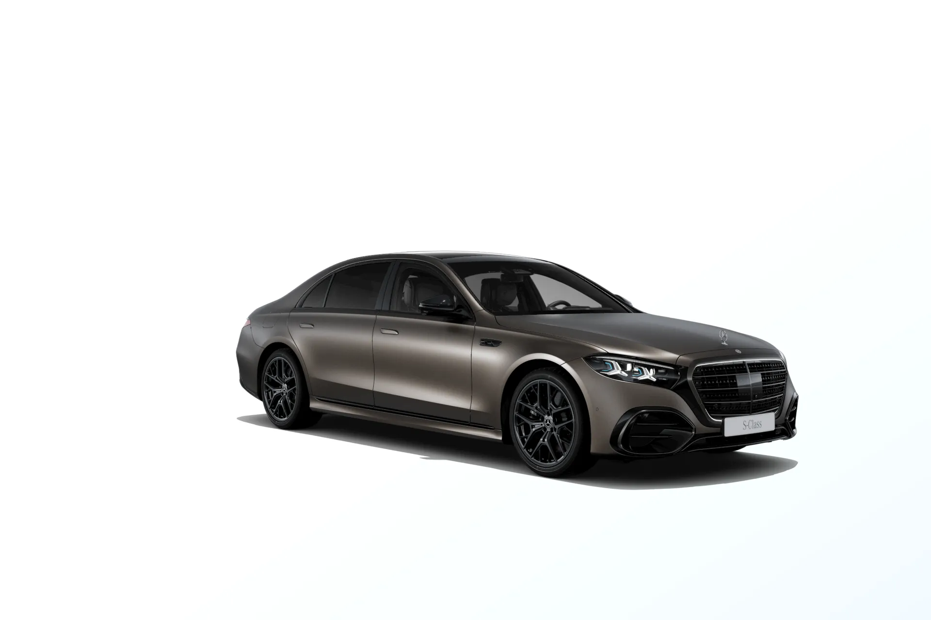 Třída S prodloužená limuzína (V223-fl), Linie AMG Plus, Magno hnědá citrine MANUFAKTUR exclusive, front