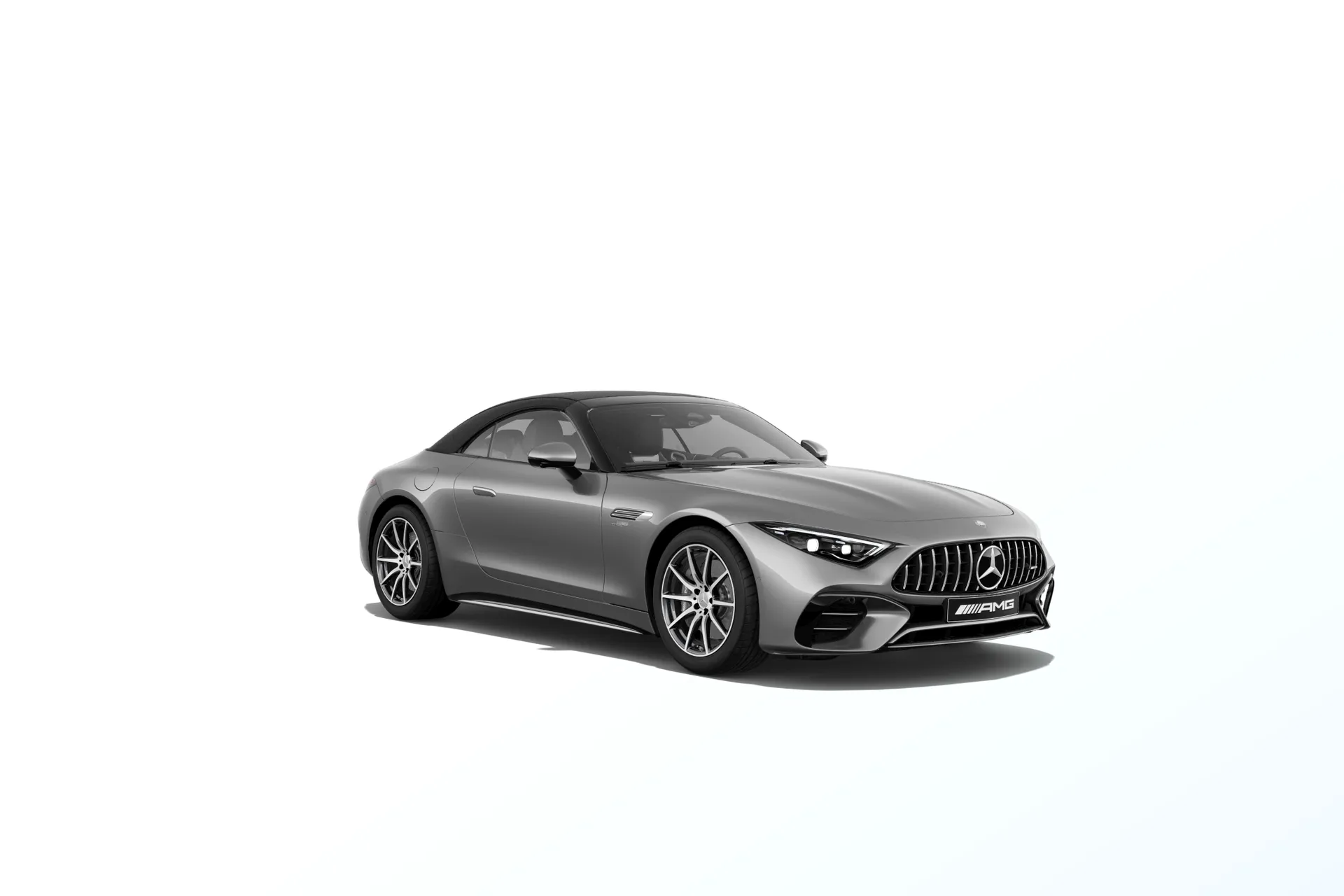 Mercedes-AMG SL Roadster (R232), Sada AMG Aerodynamics, Metalická šedá Imola AMG MANUFAKTUR exclusive, front