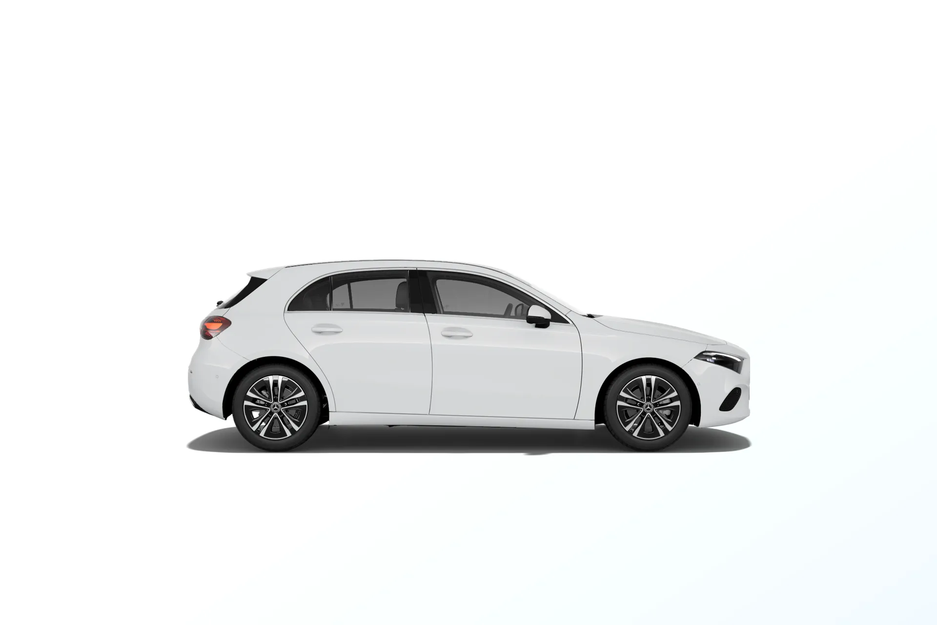 Třída A hatchback (W177-fl), Linie Progressive, Nemetalická bílá polar, side