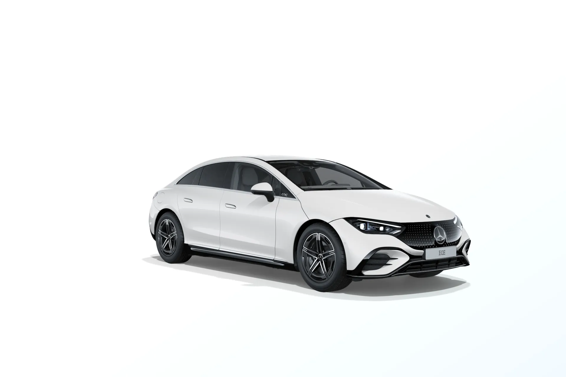 EQE sedan (V295), Sada linie AMG exteriér + linie AMG interiér, Bílá opalite bright MANUFAKTUR, front