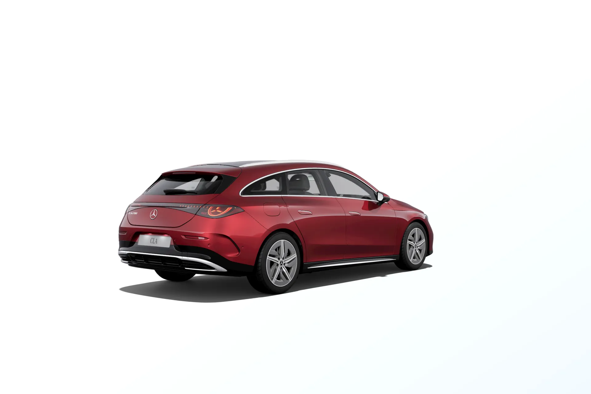 CLA Shooting Brake (X174), Linie AMG, Metalická červená patagonia MANUFAKTUR, rear