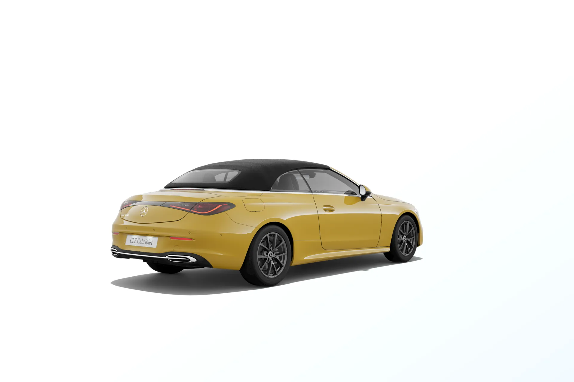 CLE kabriolet (A236), Linie AVANTGARDE exteriér, Nemetalická žlutá sun, rear