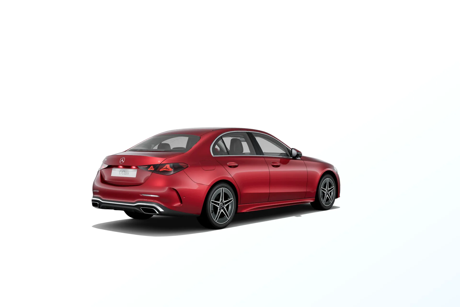 Třída C sedan (W206-fl), Linie AMG, Červená patagonia bright MANUFAKTUR, rear