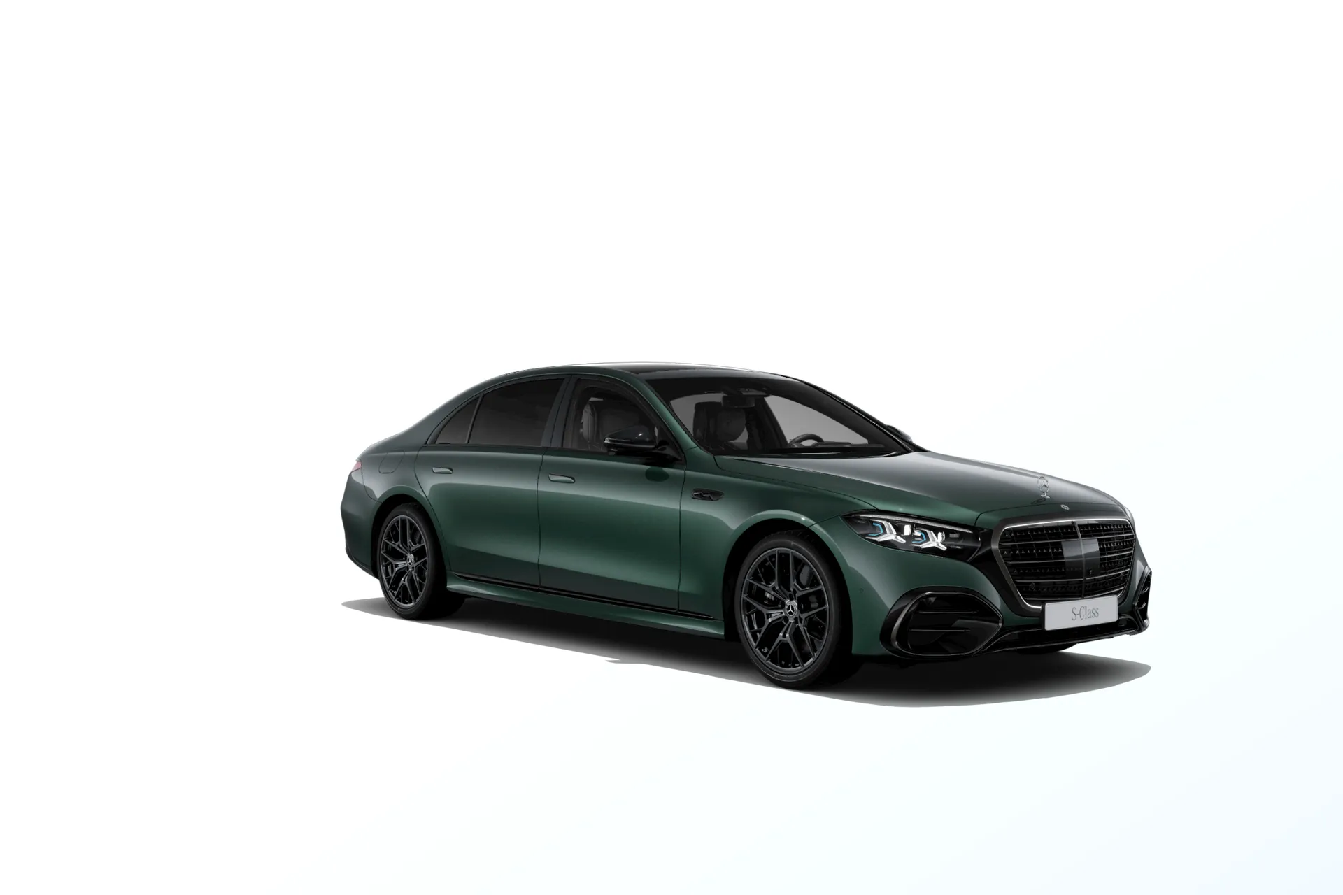 Třída S prodloužená limuzína (V223-fl), Linie AMG Plus, Metalická zelená allanite MANUFAKTUR exclusive, front