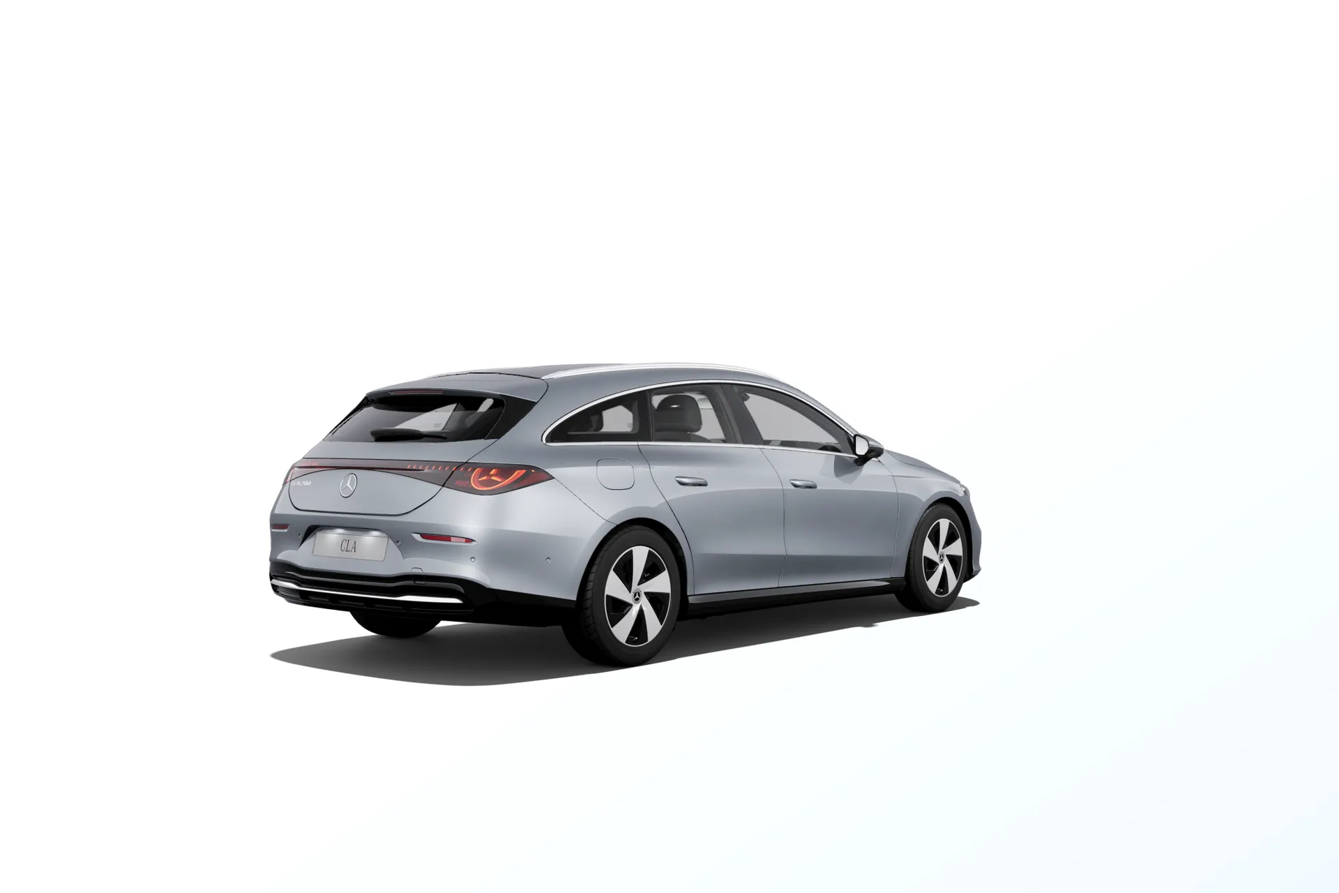 CLA Shooting Brake (X174), Linie Progressive, Metalická stříbrná high-tech, rear