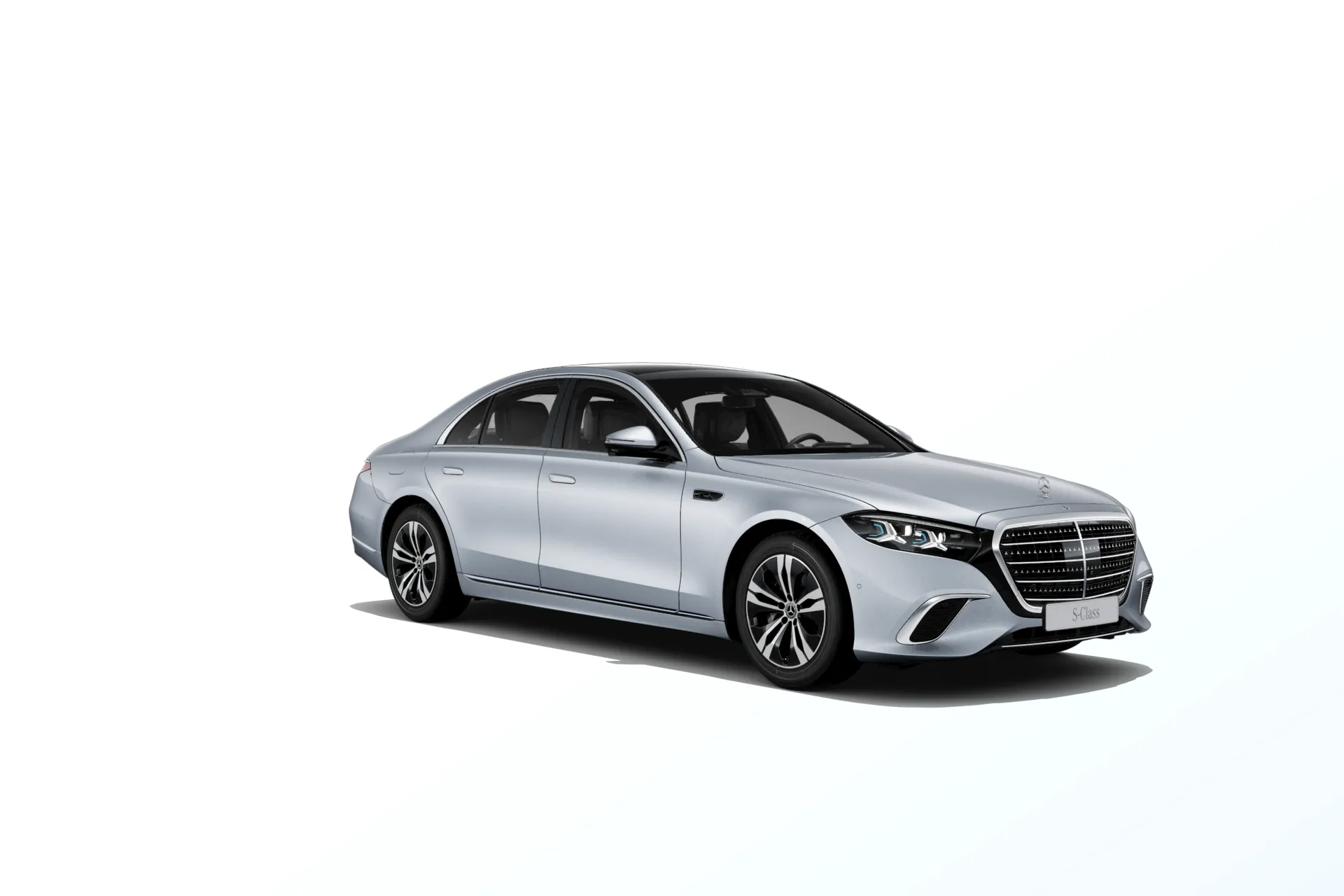 Třída S (W223-fl), Základní provedení, Metalická stříbrná high-tech, front