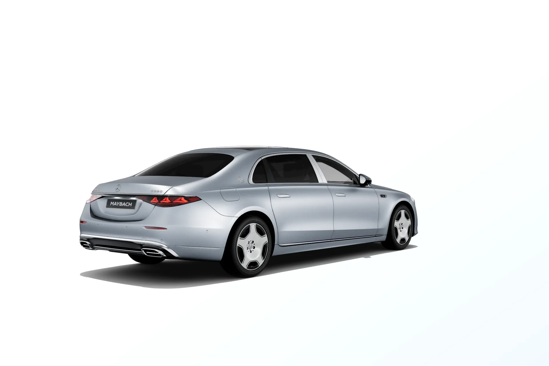 Mercedes-Maybach Třída S (Z223-fl), Sada Exclusive, Magno stříbrná high-tech MANUFAKTUR exclusive, rear