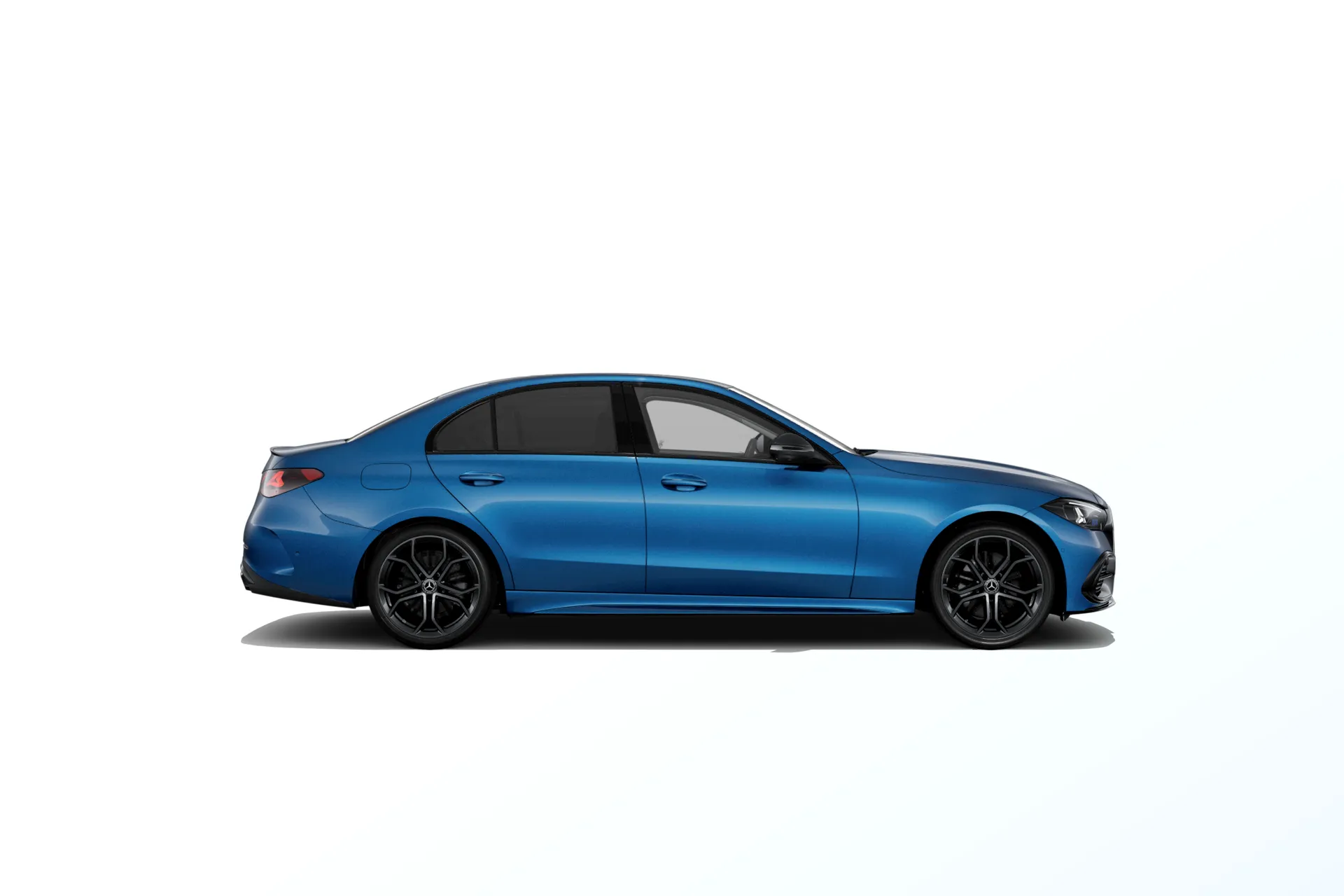 Třída C sedan (W206-fl), Linie AMG Plus, Metalická modrá spectral, side