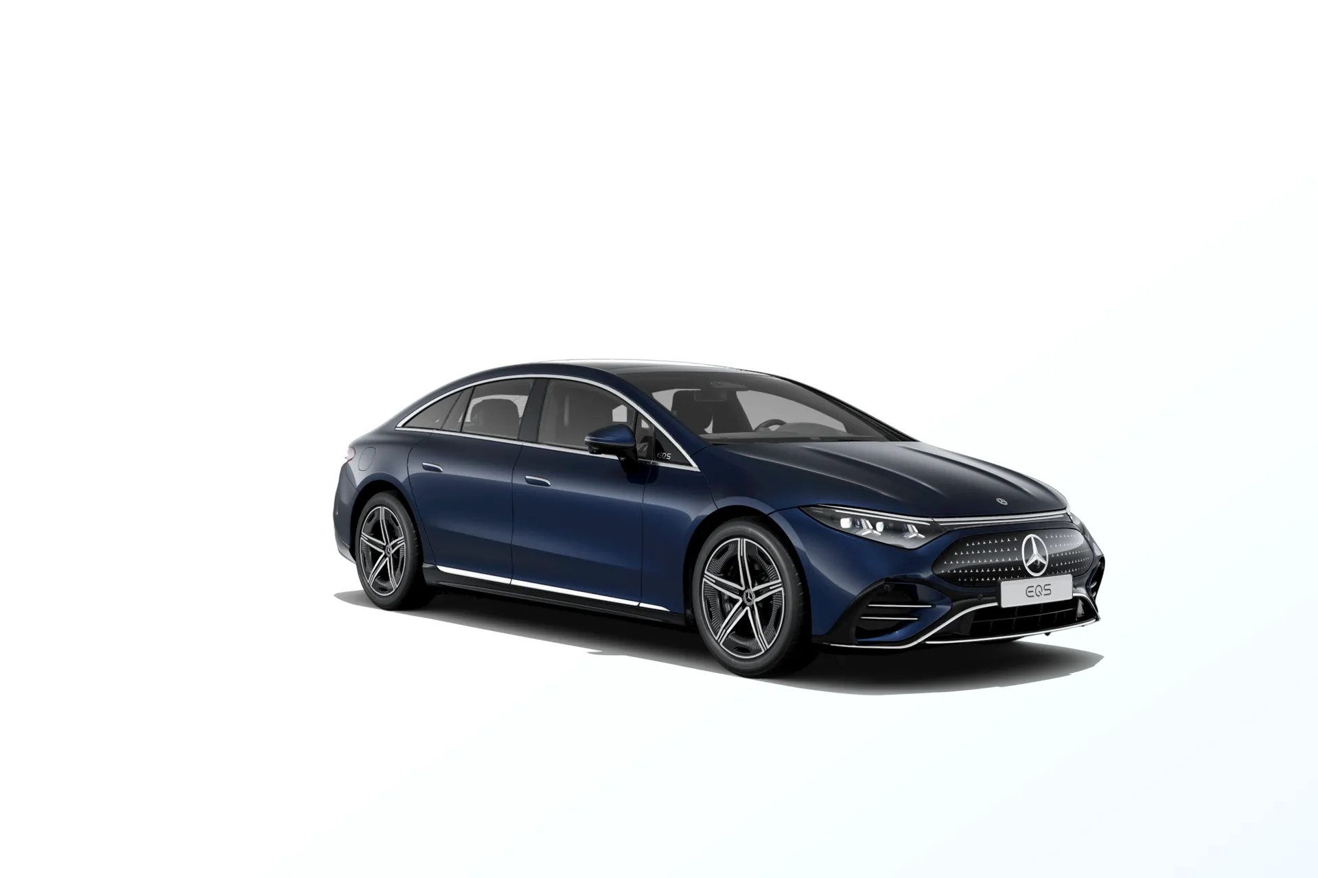 EQS sedan (V297-fl), Linie AMG exteriér, Metalická modrá nautic, front