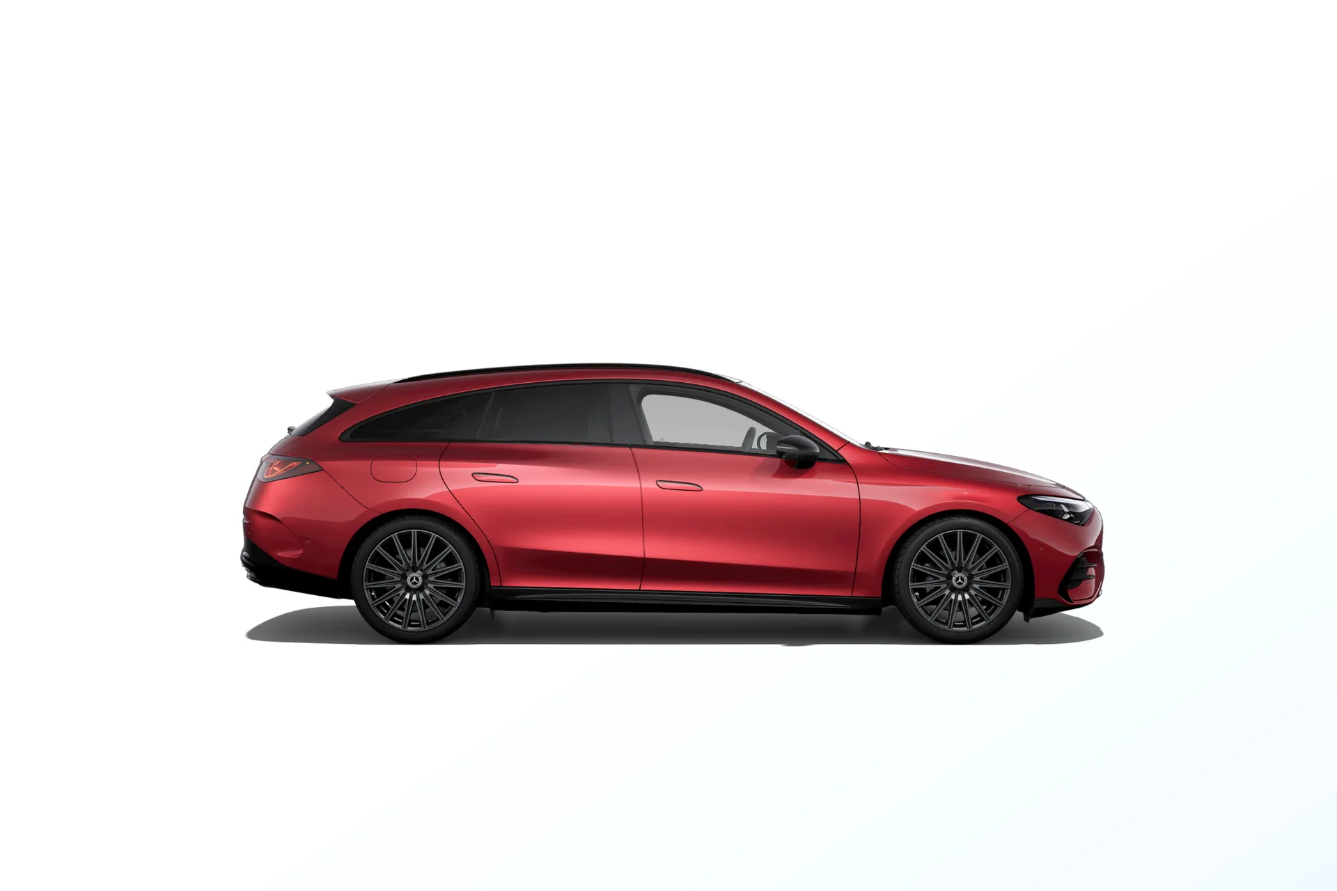 CLA Shooting Brake (X174), Linie AMG Plus, Metalická červená patagonia MANUFAKTUR, side