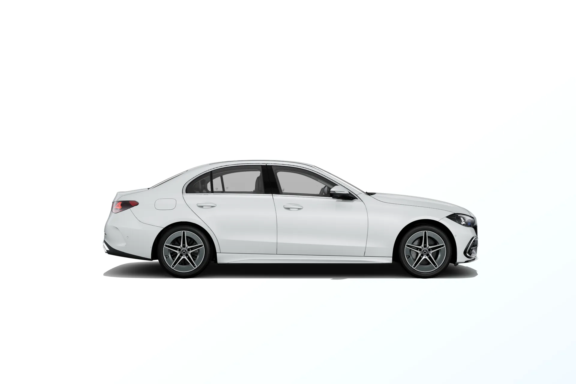 Třída C sedan (W206-fl), Linie AMG, Bílá opalite bright MANUFAKTUR, side