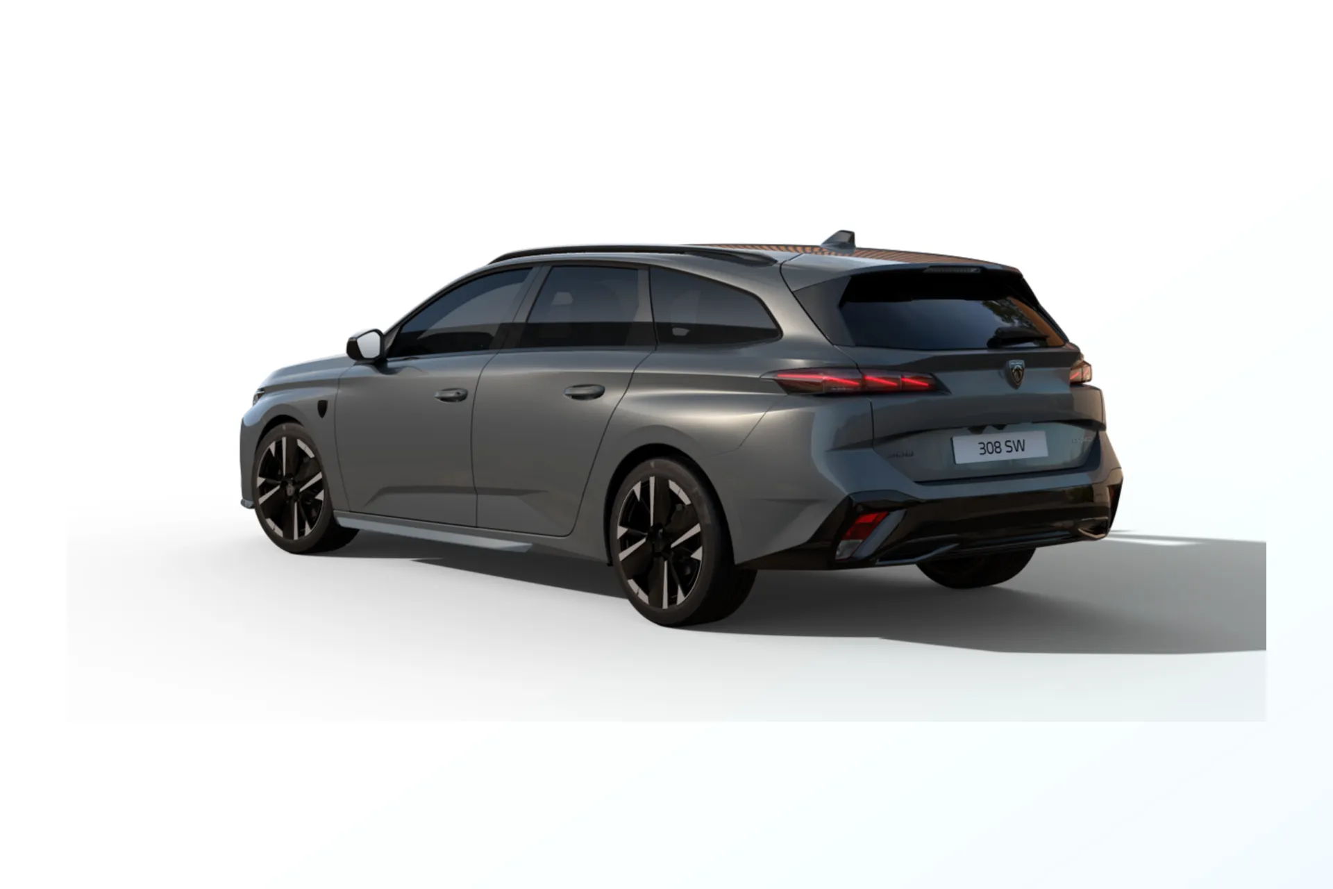 308 SW, GT, Šedá Selenium / Metalický lak, rear