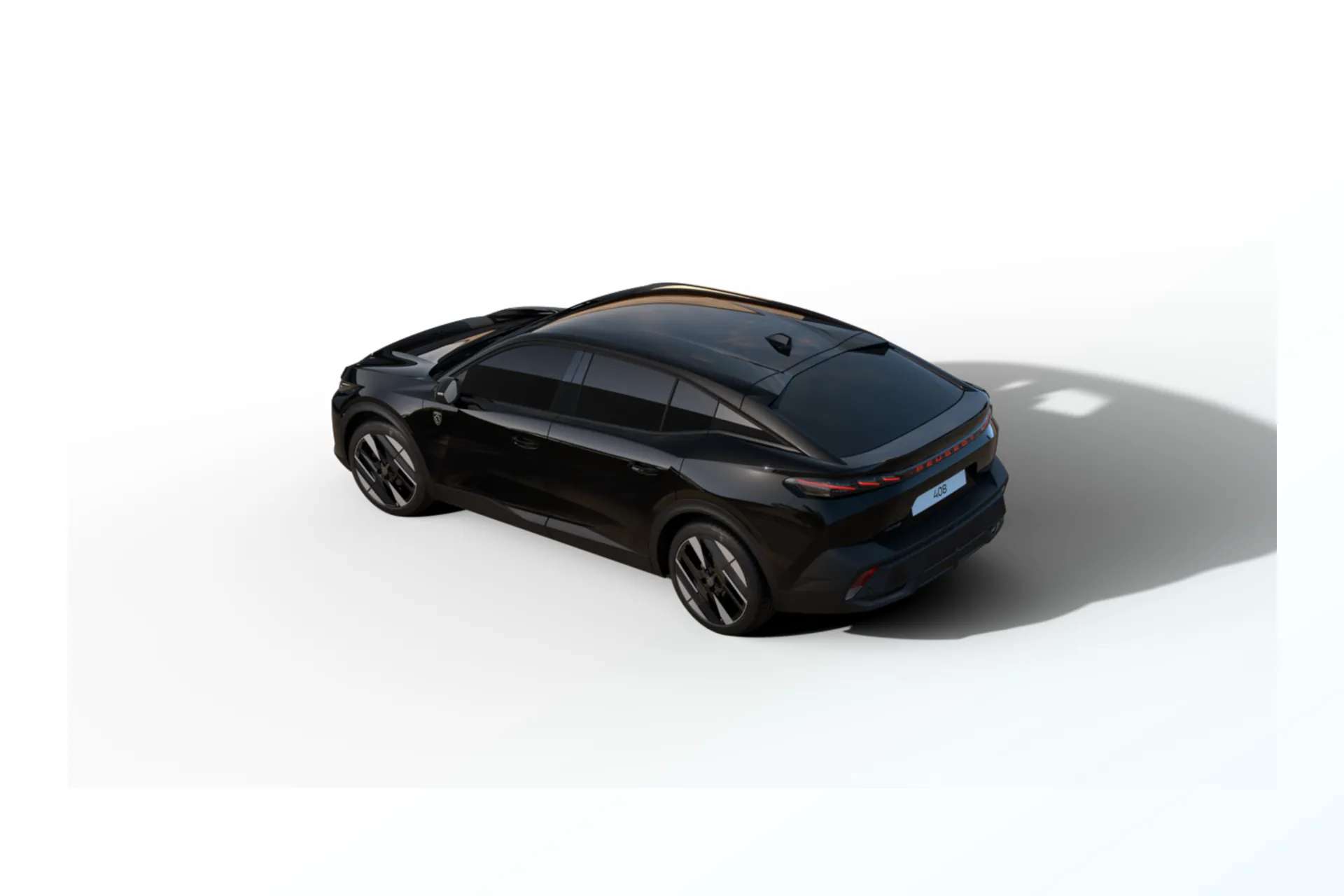 408, GT, Černá Perla Nera / Metalický lak, rear