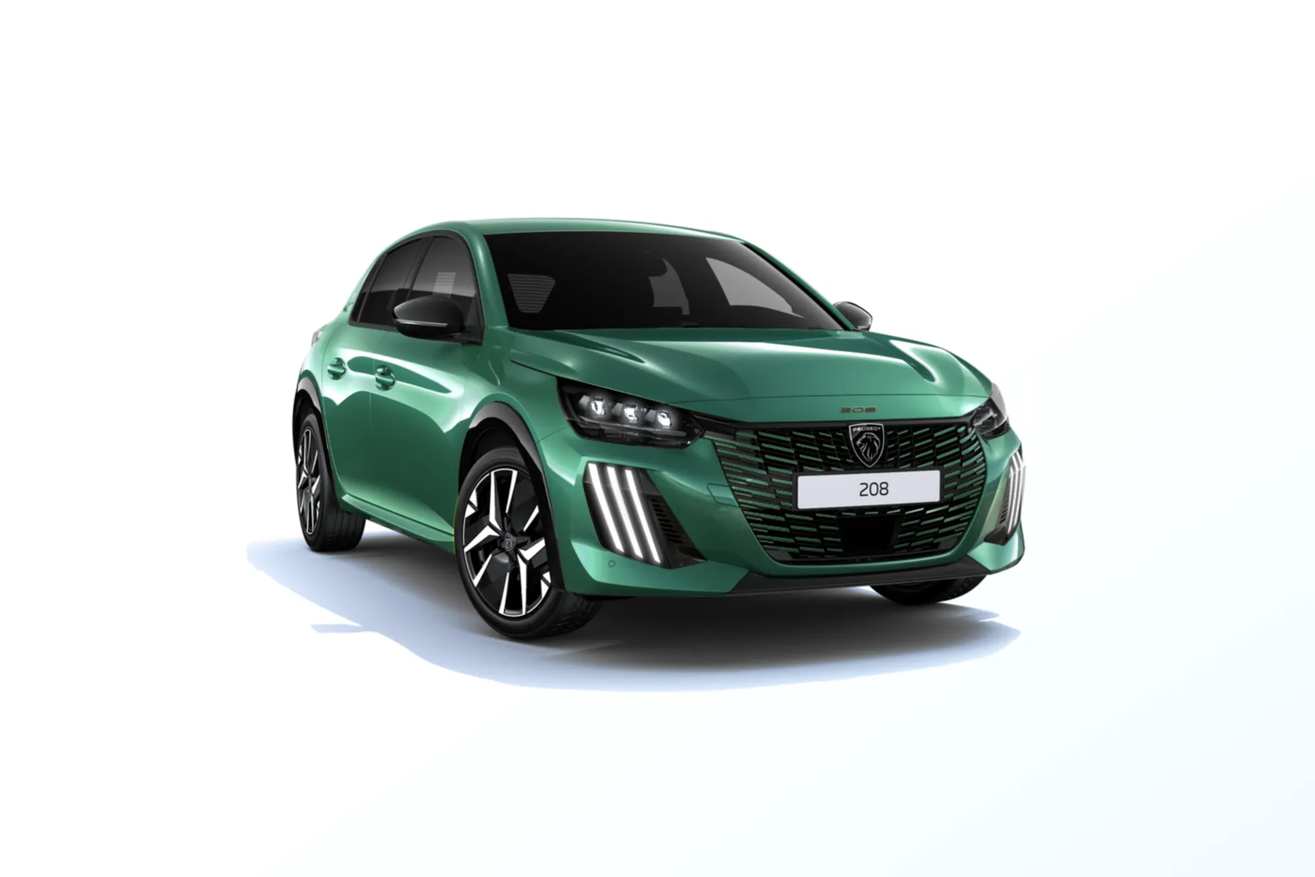 208, GT, Zelená Alvao / Metalický lak, front
