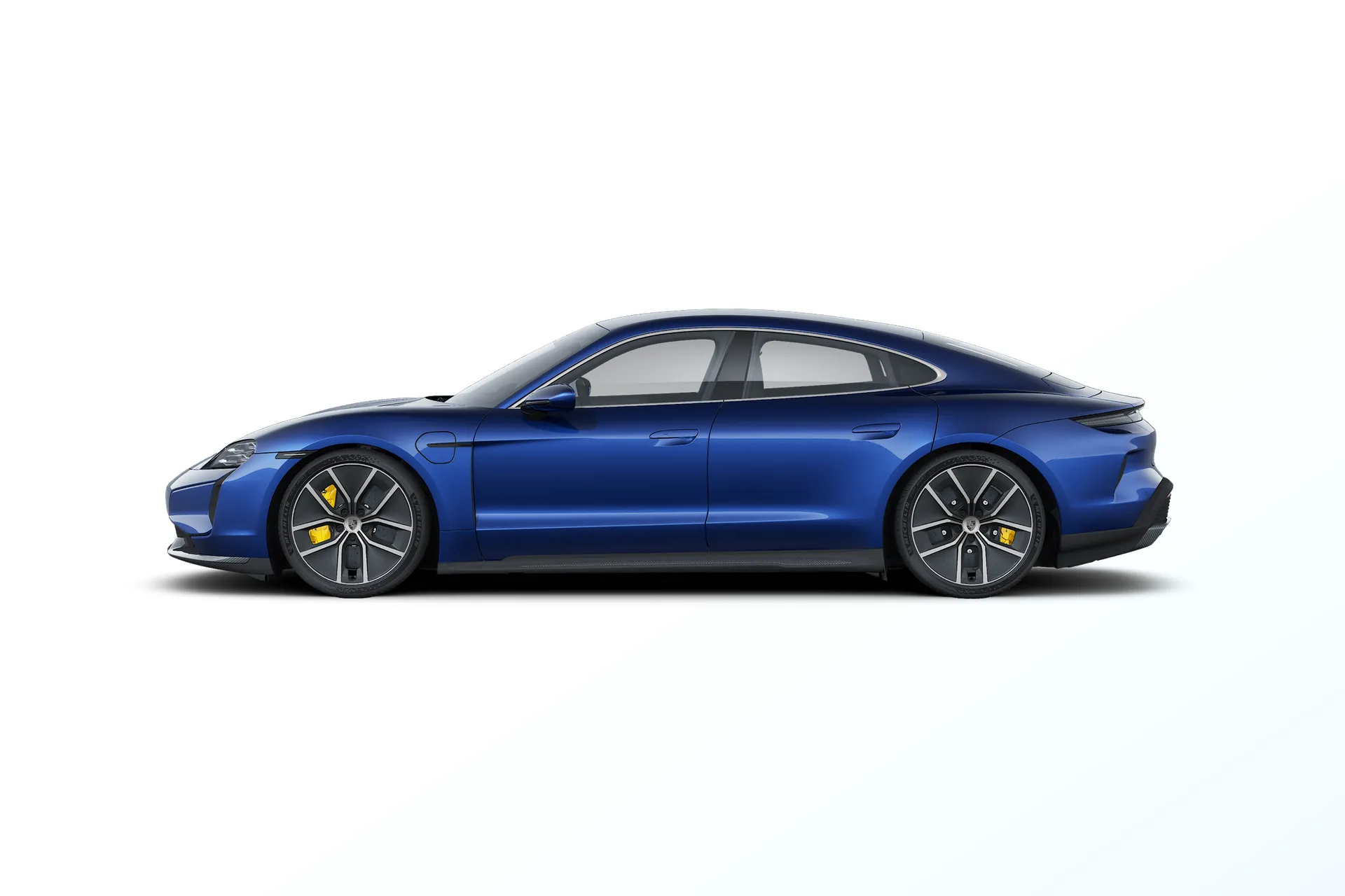 Taycan, Taycan Turbo S, Gentian modrá metalíza, side