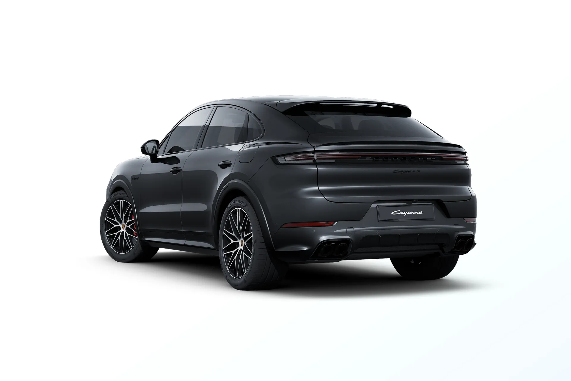Cayenne Coupé, Cayenne S E-Hybrid Coupé Black Edition, Chromite černá metalíza, rear