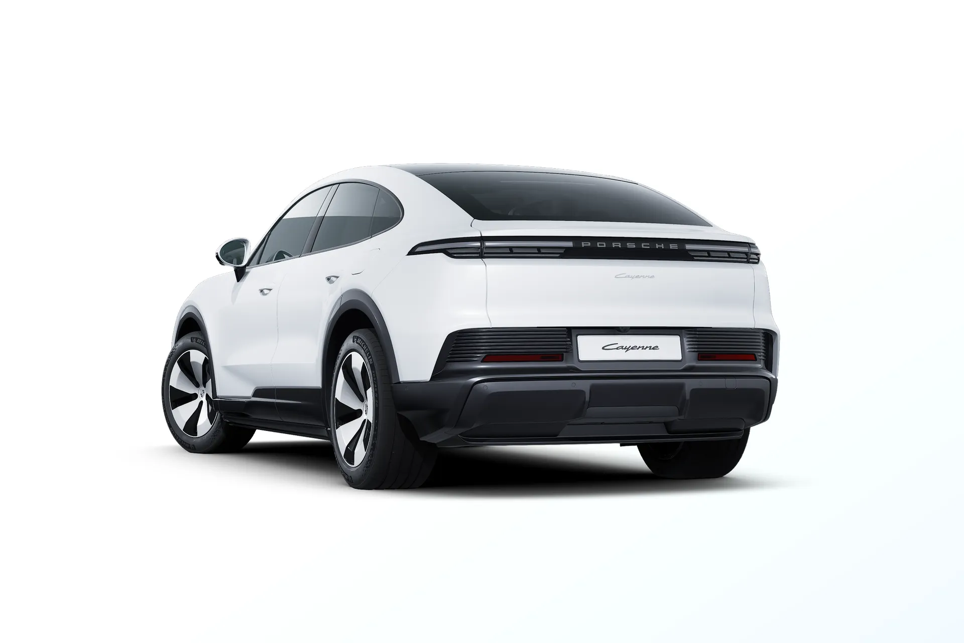 Cayenne Electric Coupé, Cayenne Coupé Electric, Carrara bílá metalíza, rear