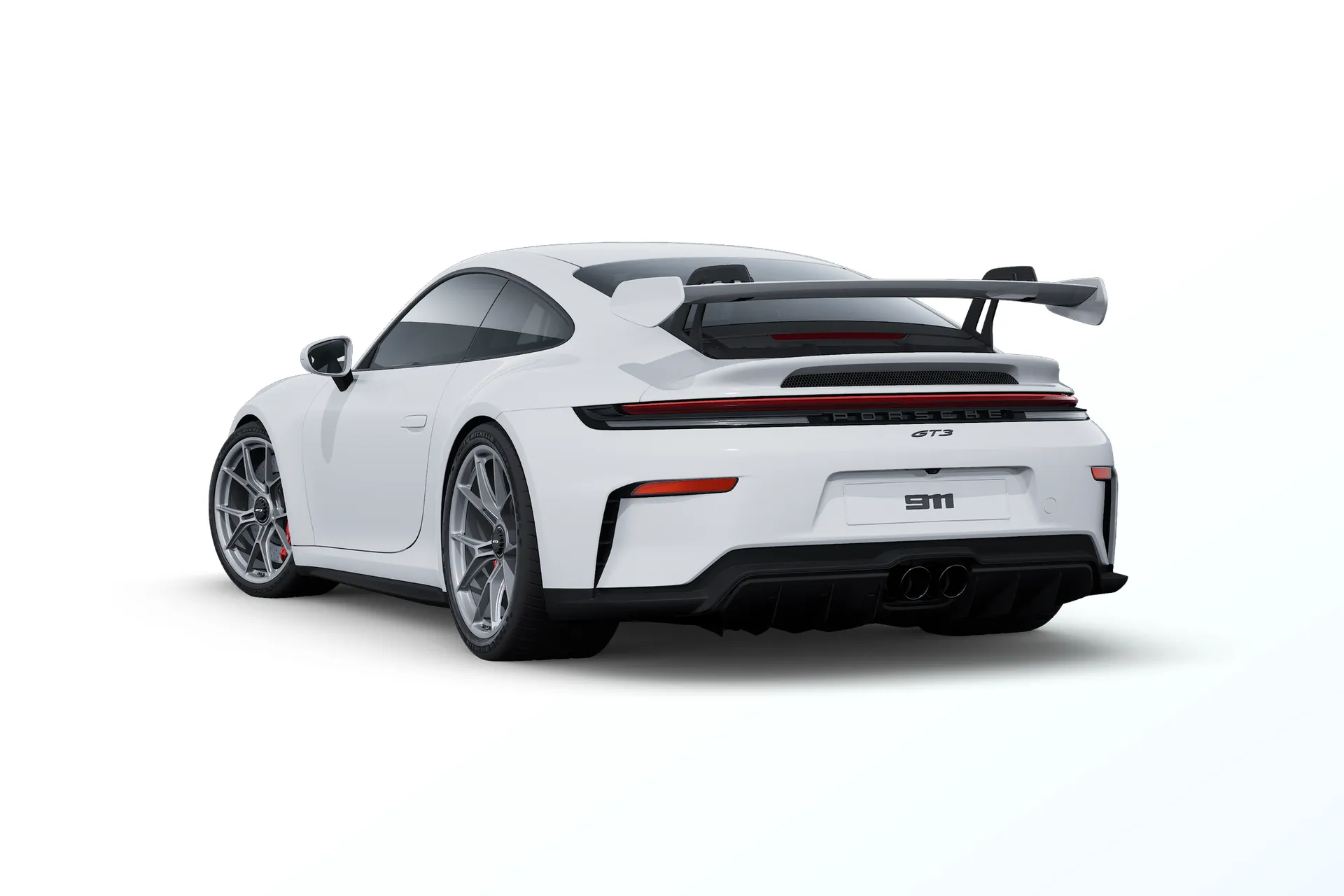 911, 911 GT3, Bílá, rear