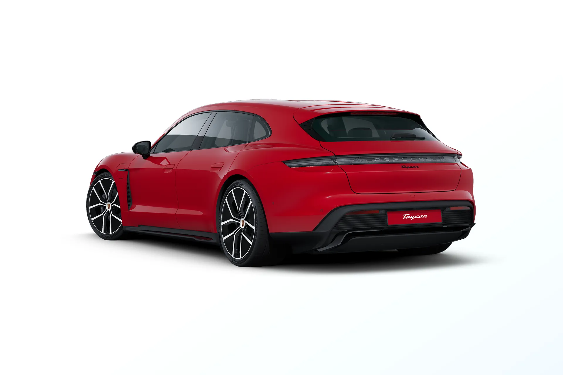 Taycan Sport Turismo, Taycan Sport Turismo Black Edition, Carmine červená, rear