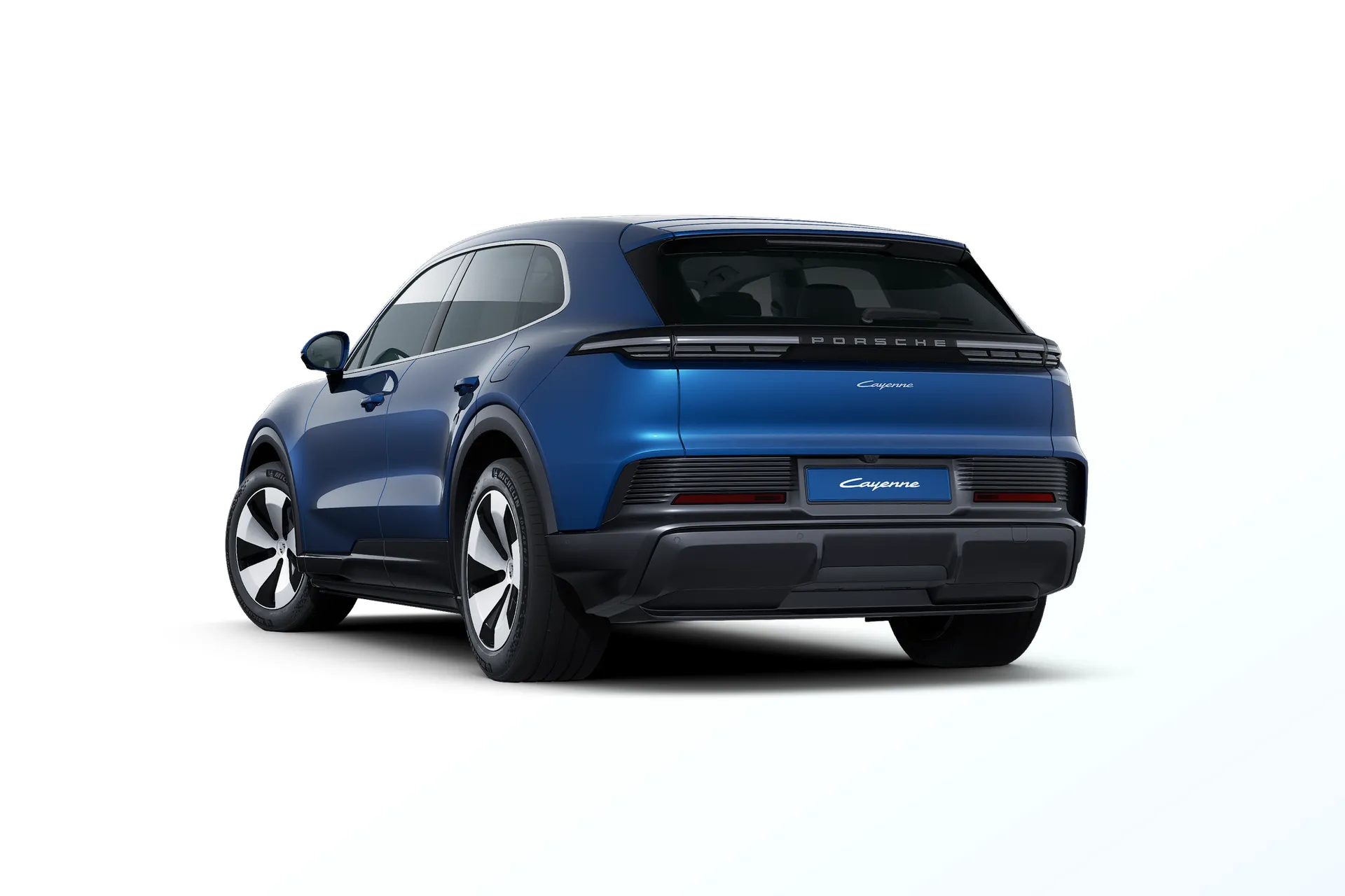 Cayenne Electric, Cayenne Electric, Napali Blue Metallic, rear